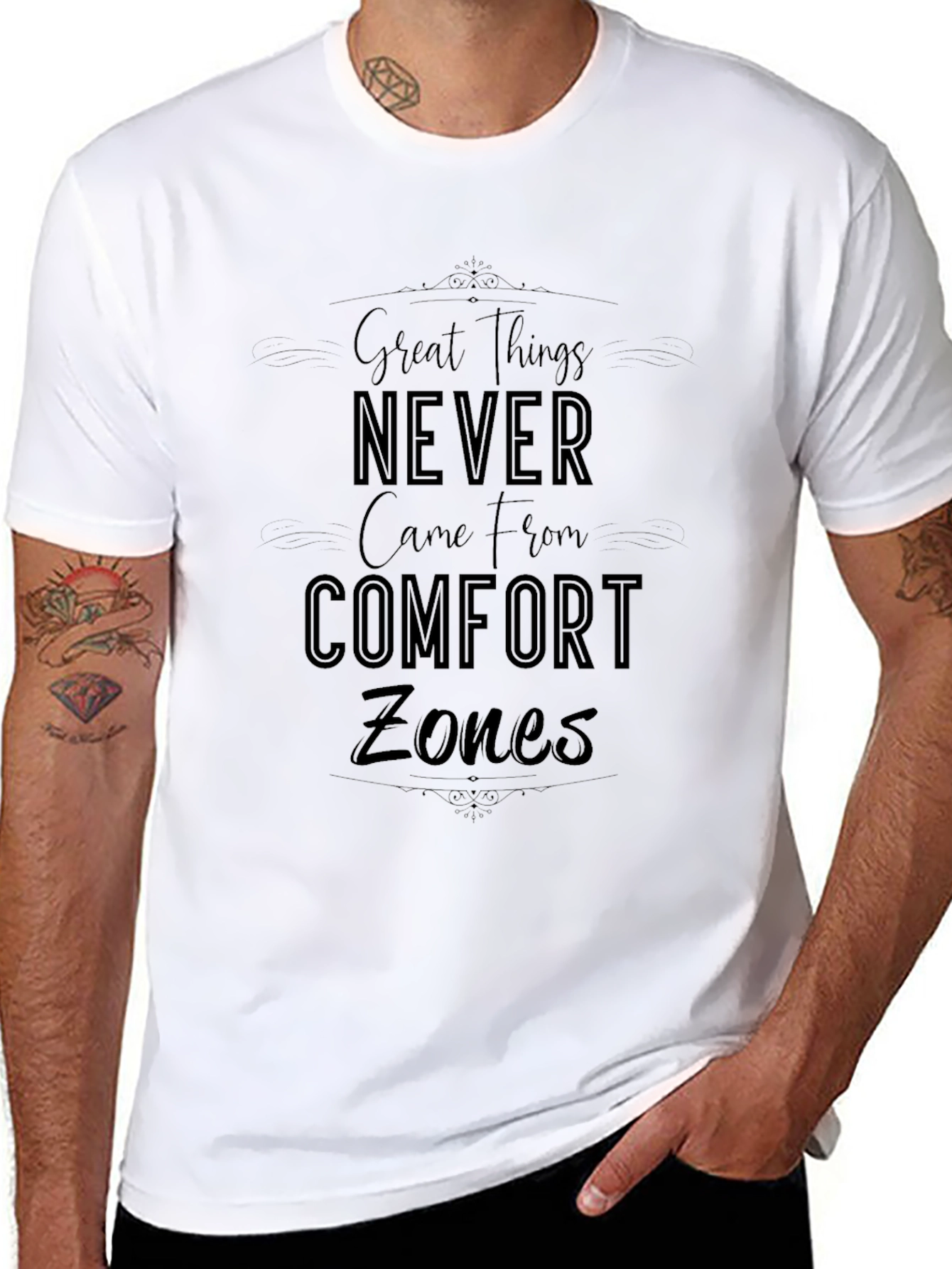 Motivational T-Shirt - Great Things Never Came