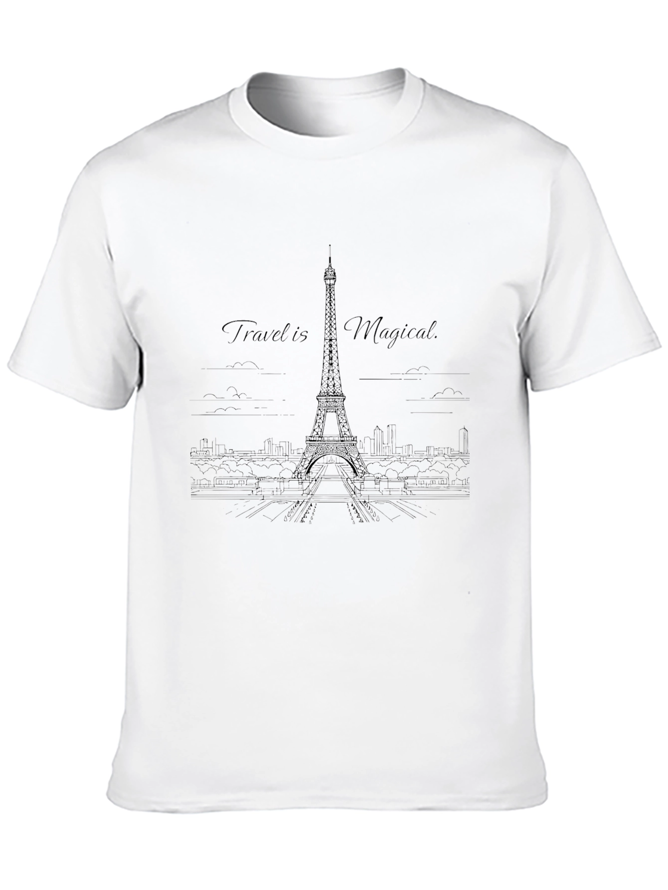 Paris Travel Tee - Magical Eiffel Tower Design
