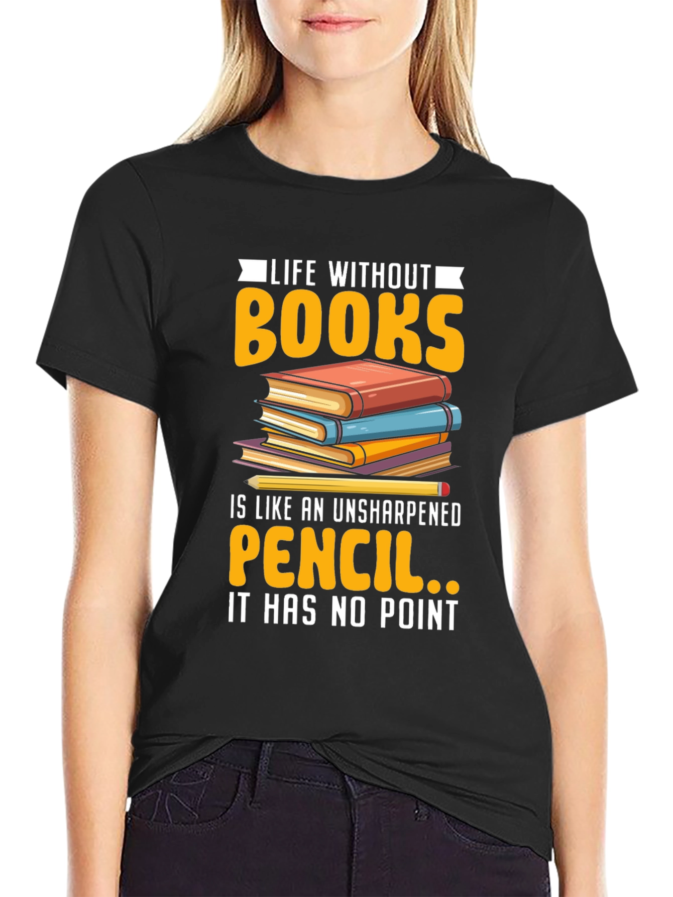 Life Without Books Graphic Tee