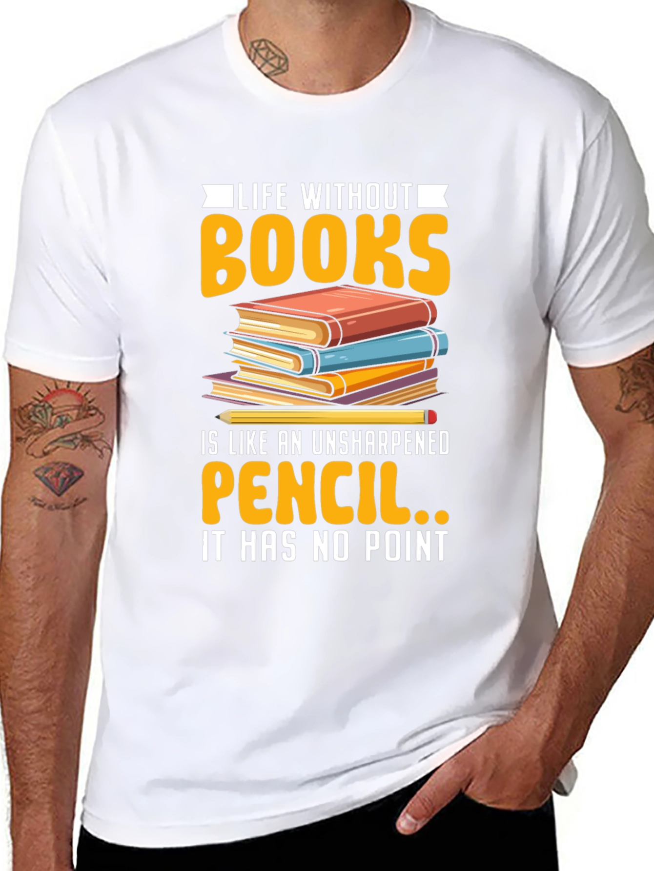 Life Without Books Graphic Tee