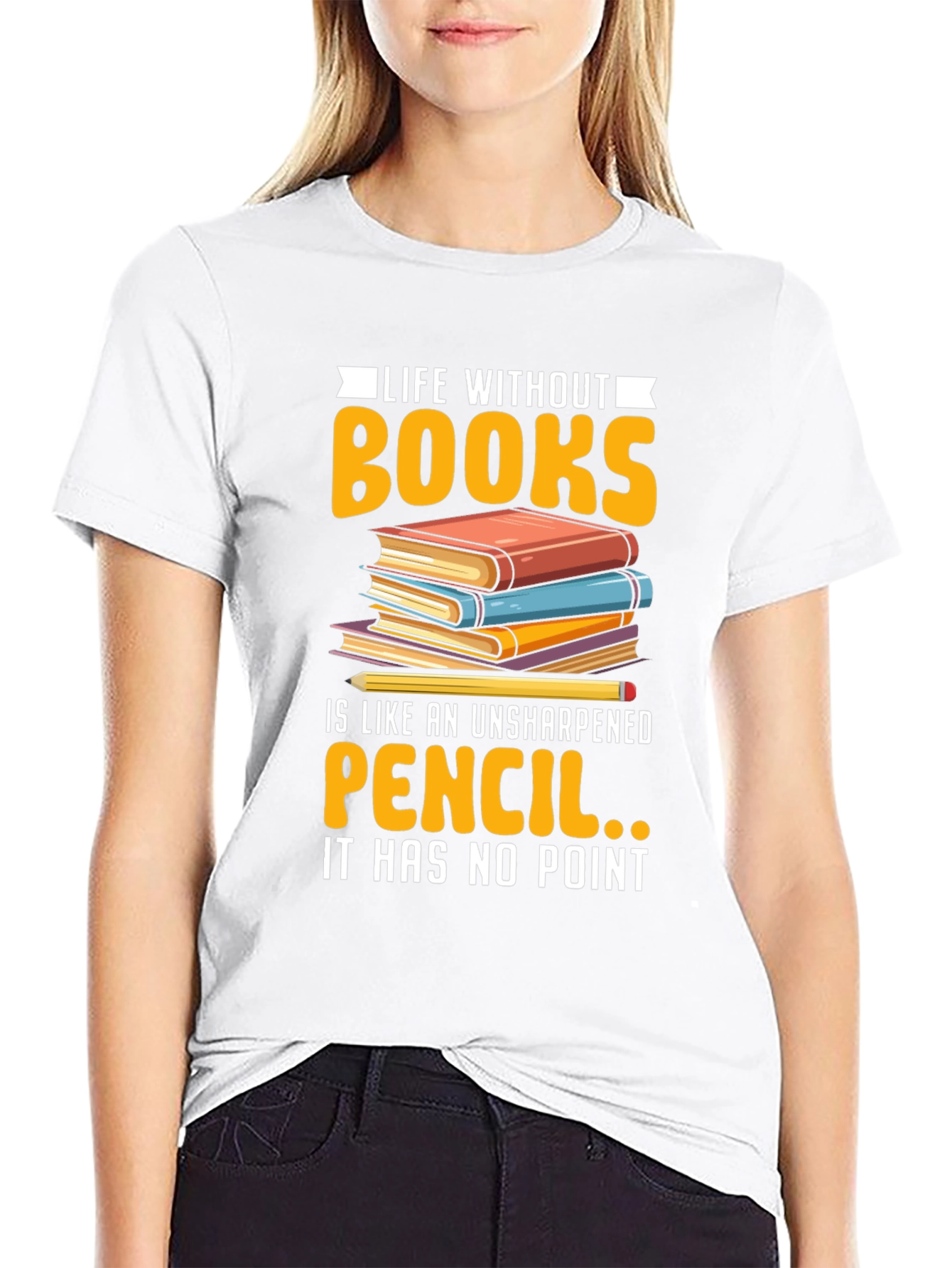 Life Without Books Graphic Tee