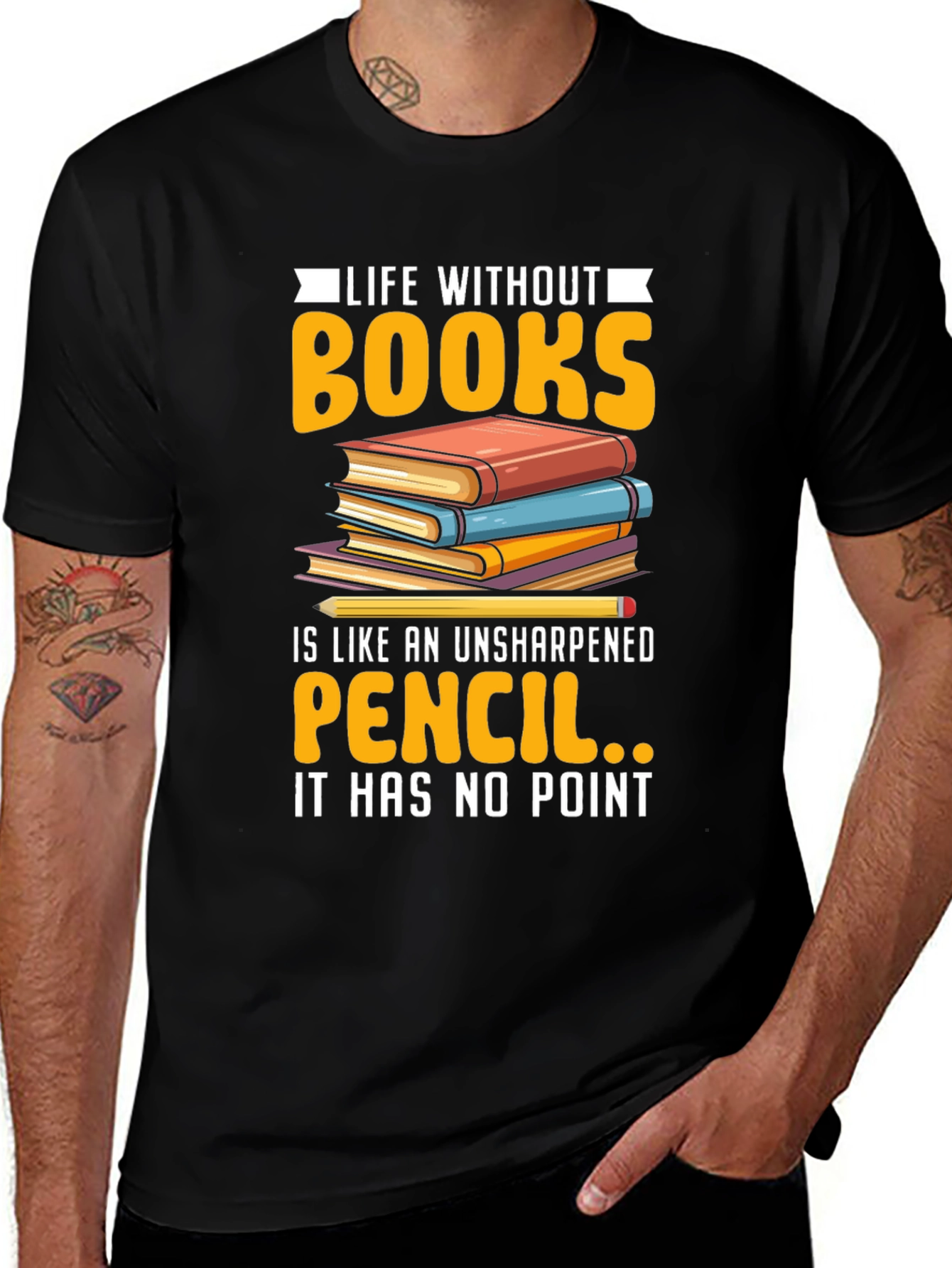 Life Without Books Graphic Tee