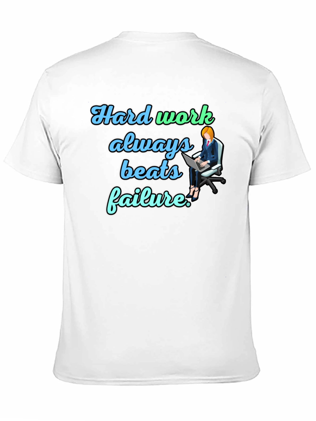Hard Work Beats Failure Black T-Shirt