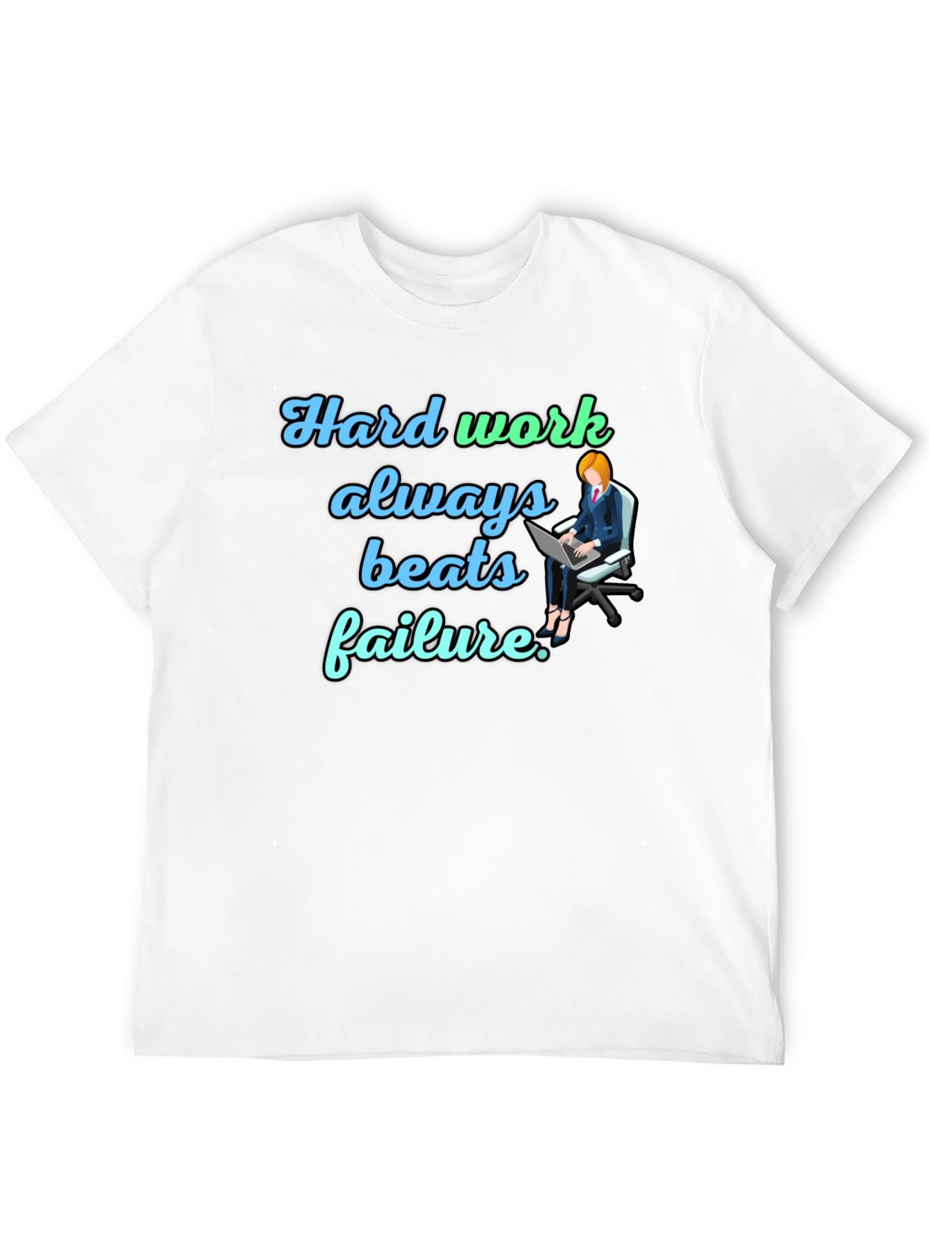 Hard Work Beats Failure Black T-Shirt