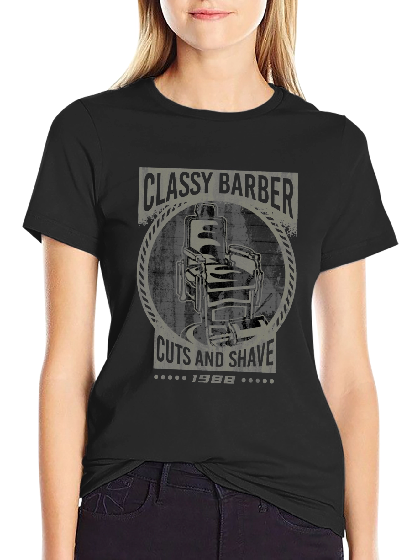 Classy Barber Graphic Tee - Cuts and Shave T-Shirt