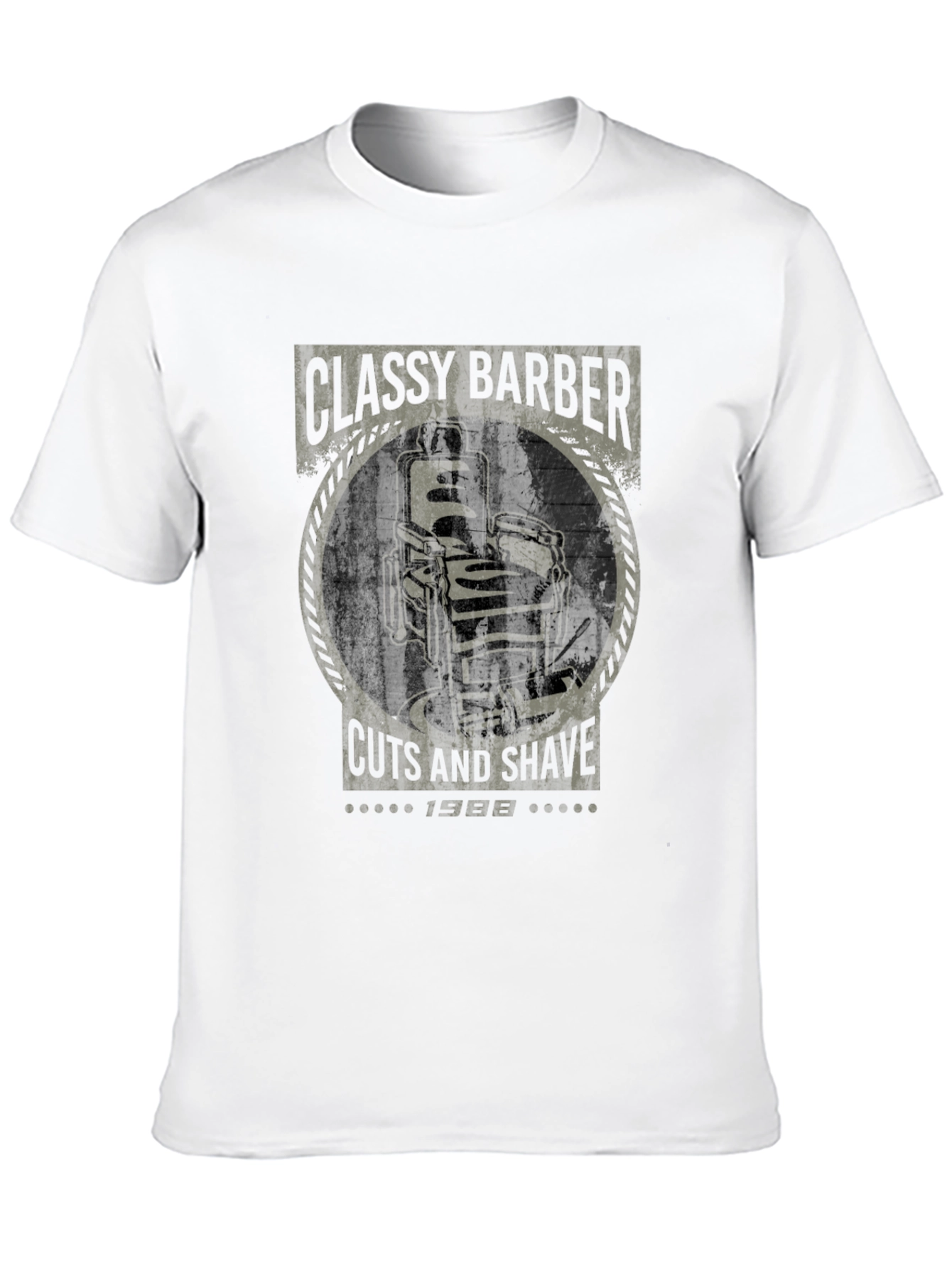 Classy Barber Graphic Tee - Cuts and Shave T-Shirt