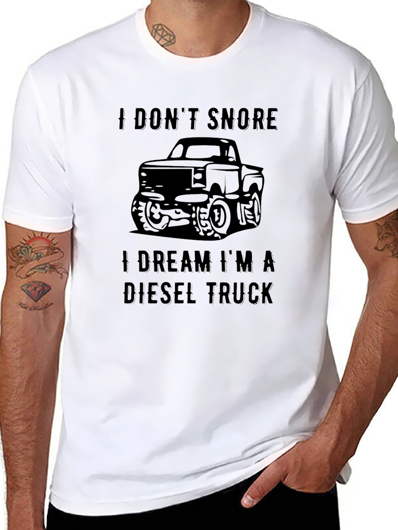 Diesel Truck Dream T-Shirt - Black Graphic Tee