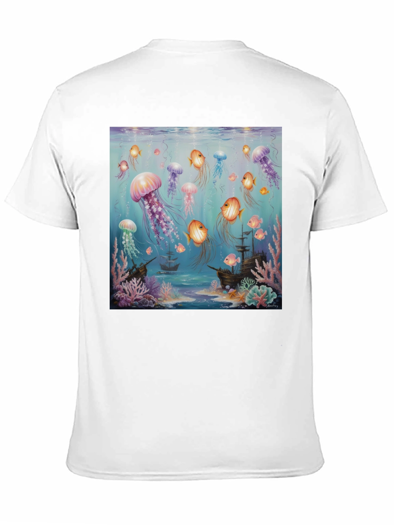 Jellyfish & Shipwreck Graphic Tee