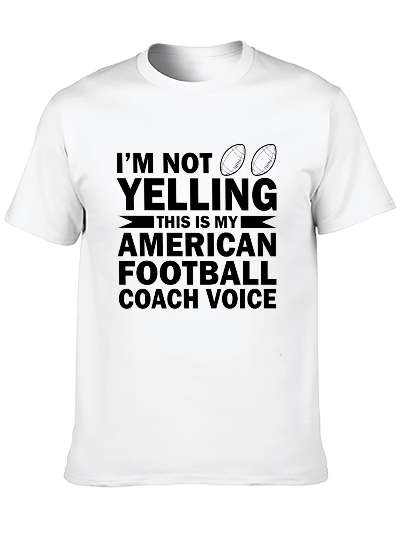 Football Coach Voice T-Shirt - Novelty Apparel