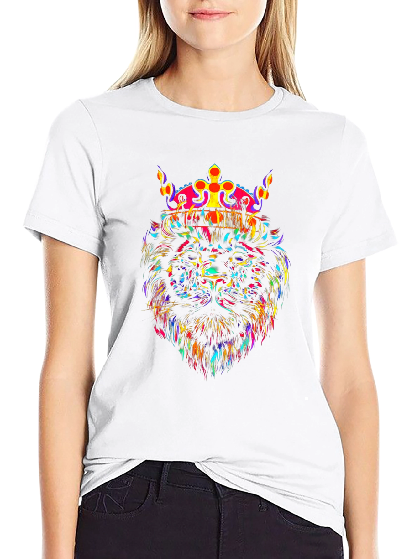 Lion King Graphic Tee - Vivid Print T-Shirt