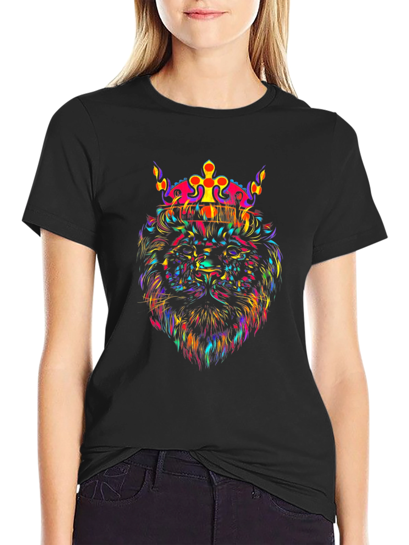 Lion King Graphic Tee - Vivid Print T-Shirt