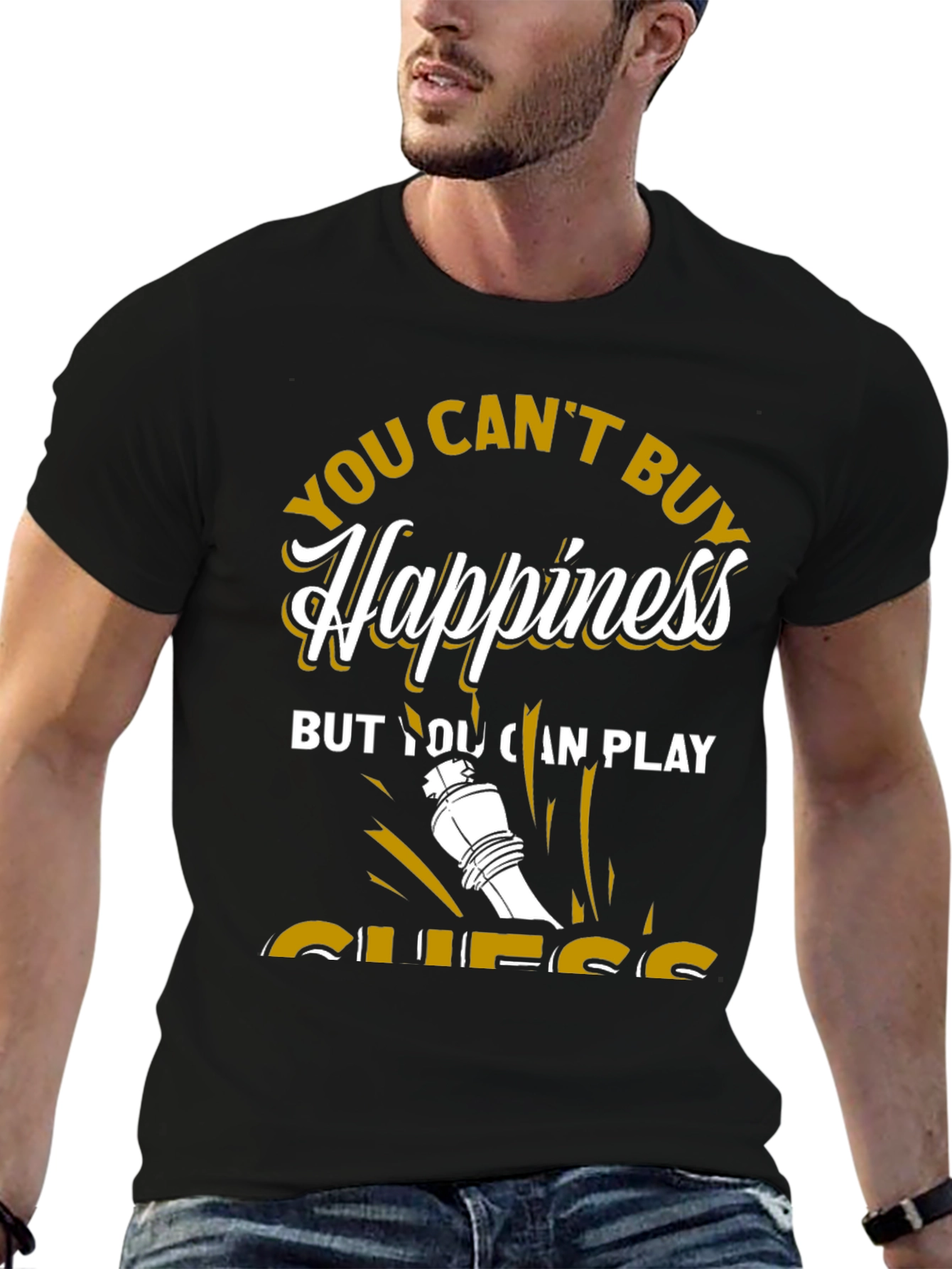 Chess Lover T-Shirt: You Cant Buy Happiness Play Chess!