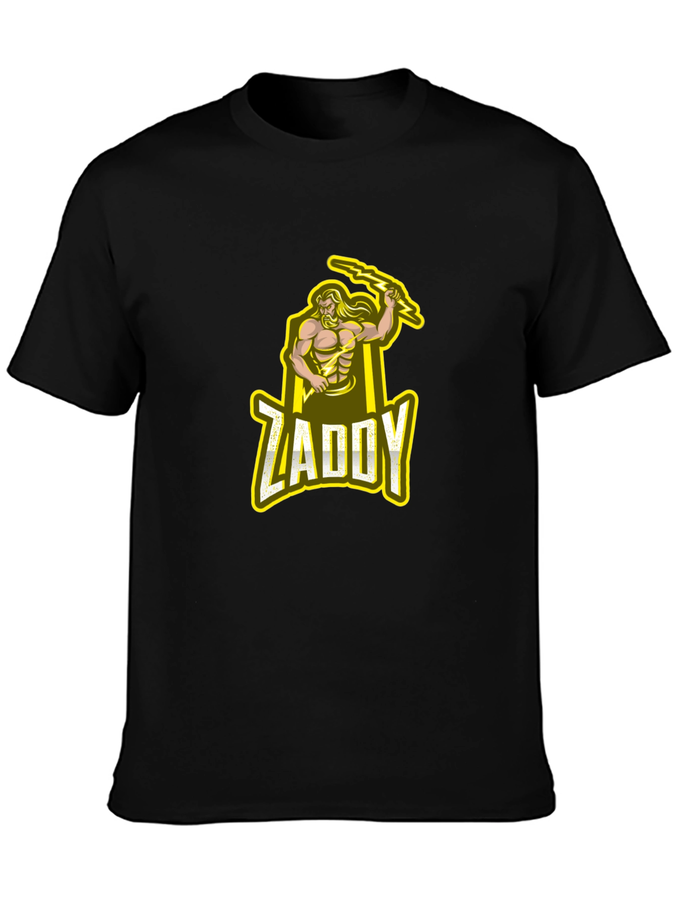 Zaddy T-Shirt - Black Cotton Tee with Graphic Print