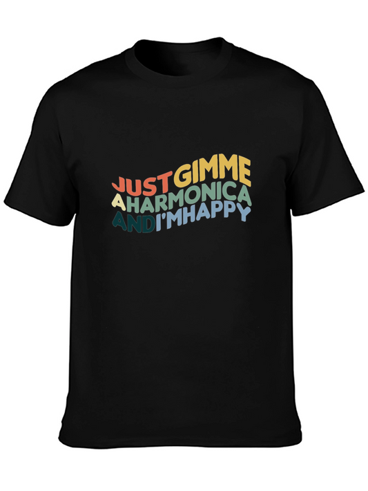 Just Gimme A Harmonica and Im Happy T-Shirt