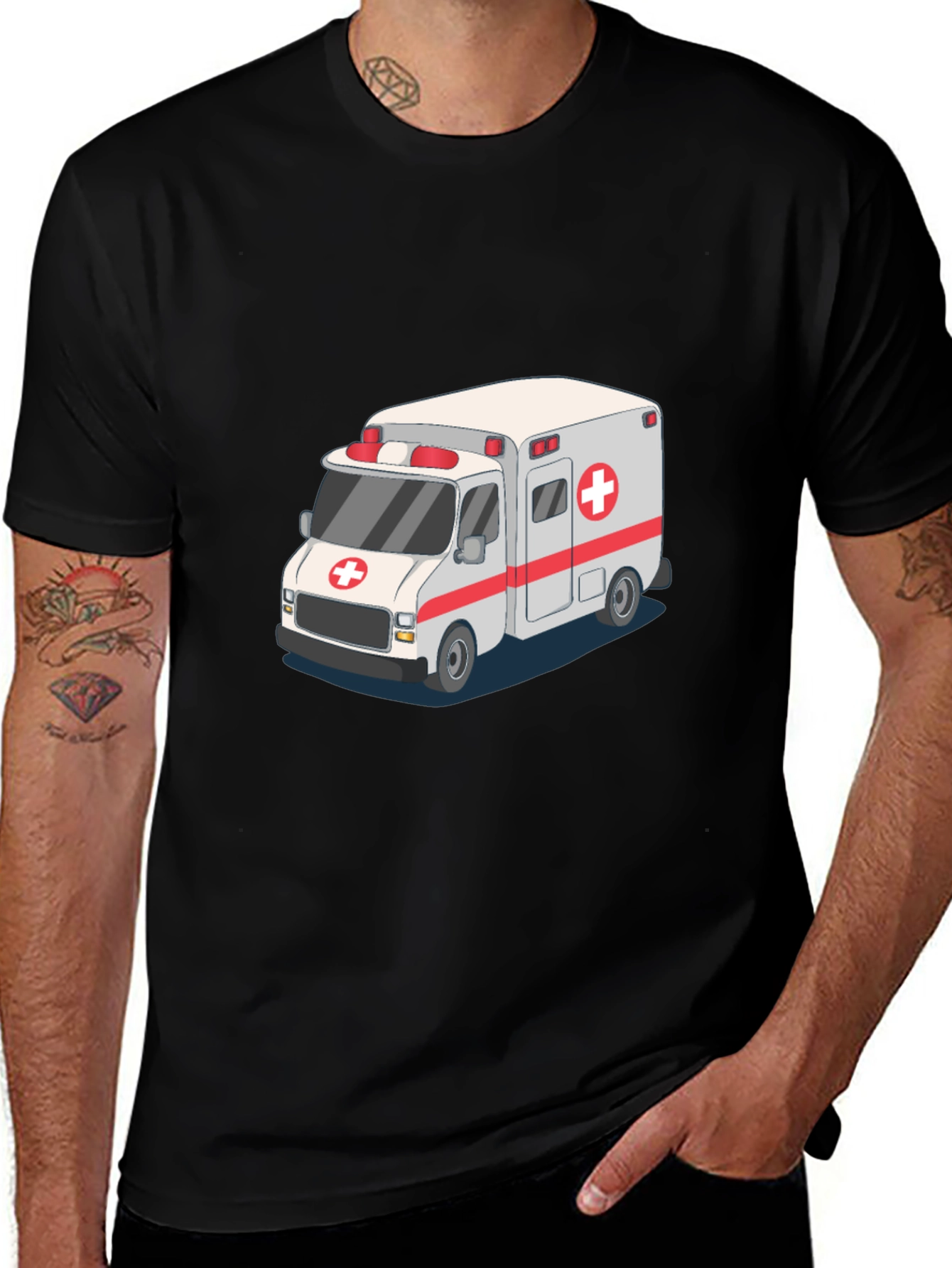 Ambulance Graphic Tee - Medical Hero Tribute