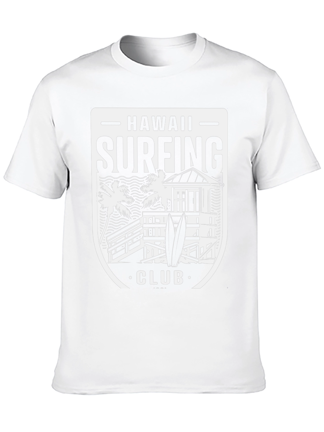 Hawaii Surfing Club Black Graphic Tee