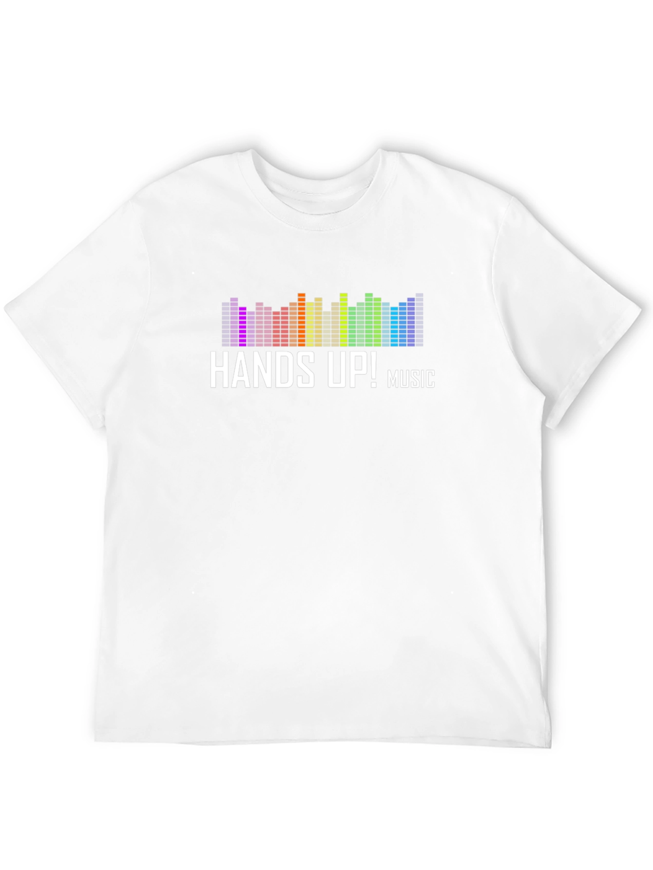 Hands Up! Music Graphic Black T-Shirt
