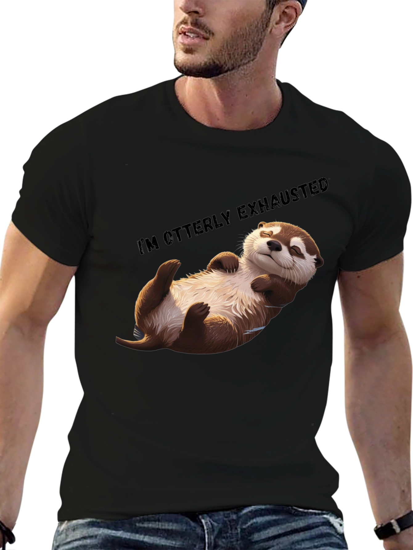 Otterly Exhausted T-Shirt - Comfy Casual Wear
