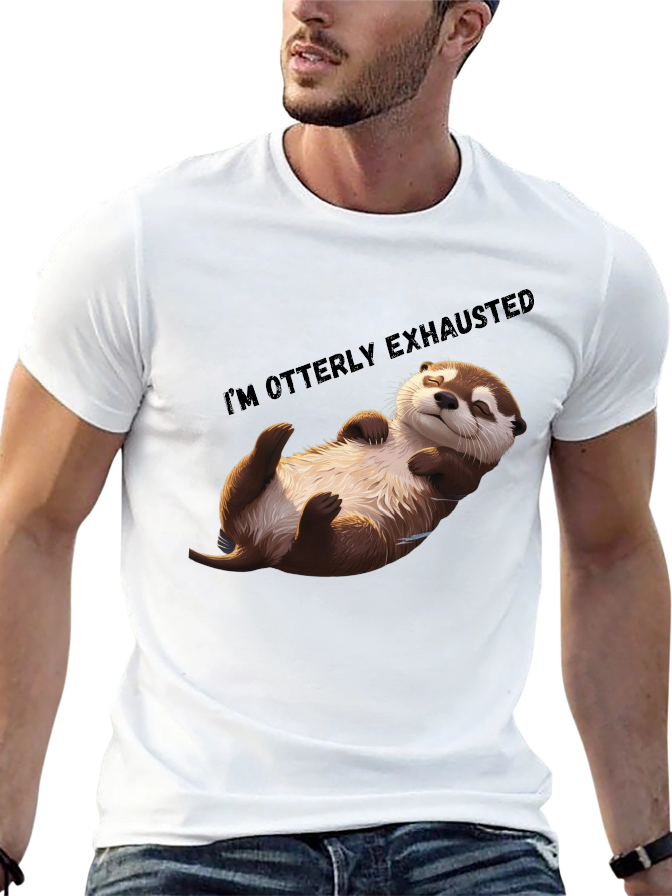 Otterly Exhausted T-Shirt - Comfy Casual Wear