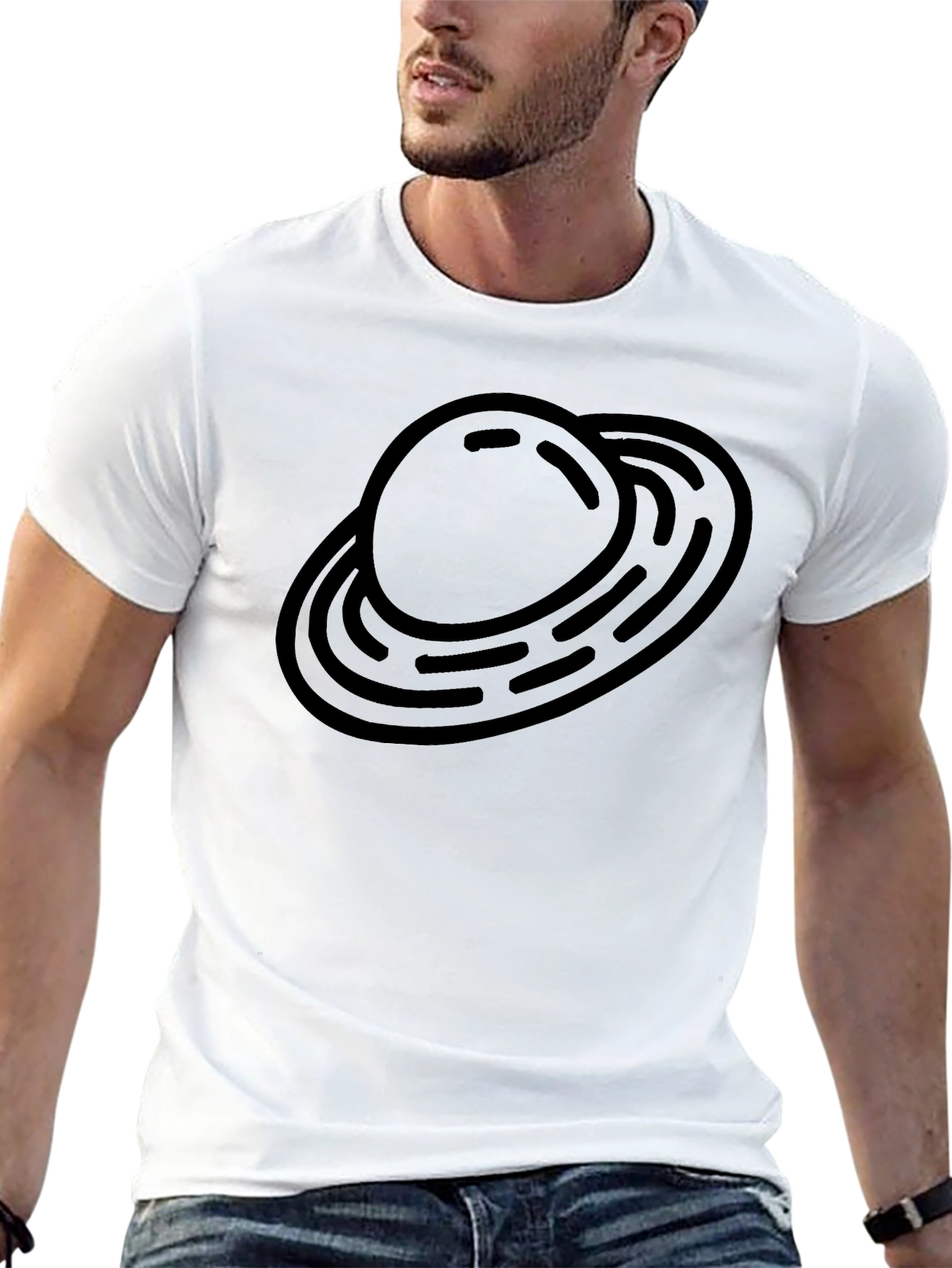 Saturn Graphic Black T-Shirt