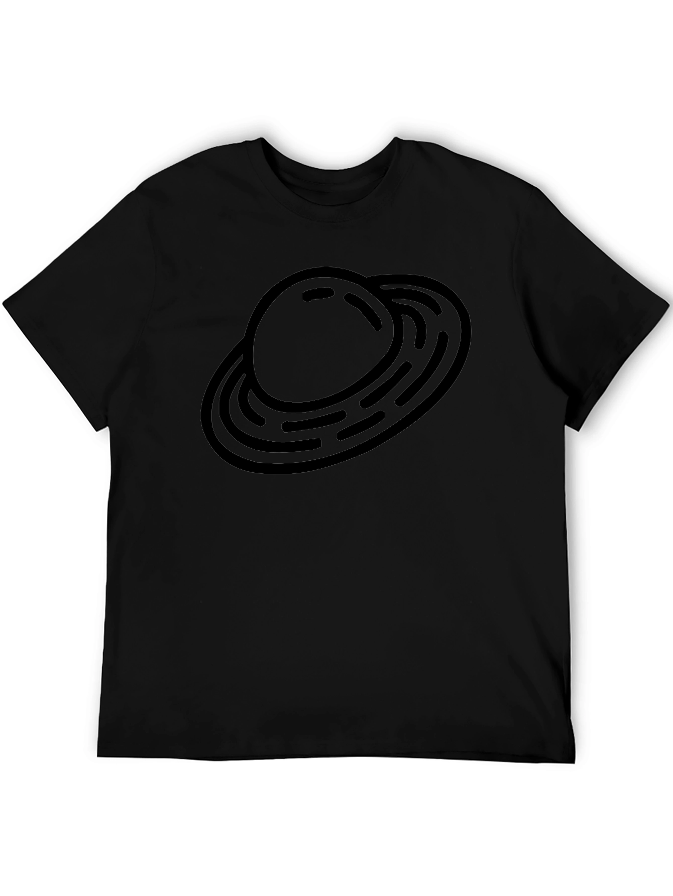 Saturn Graphic Black T-Shirt