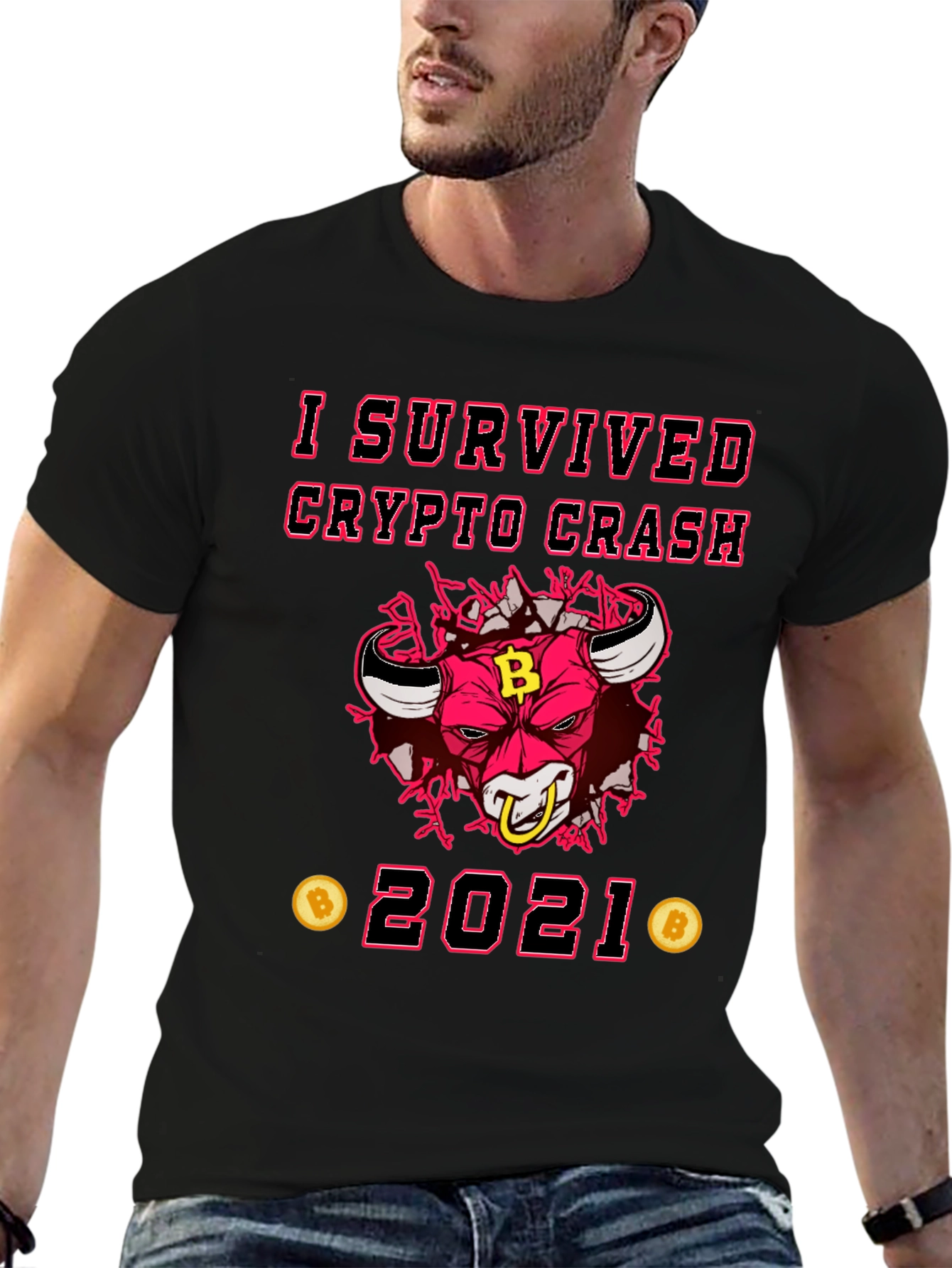 Crypto Crash 2021 Survivor Graphic Tee