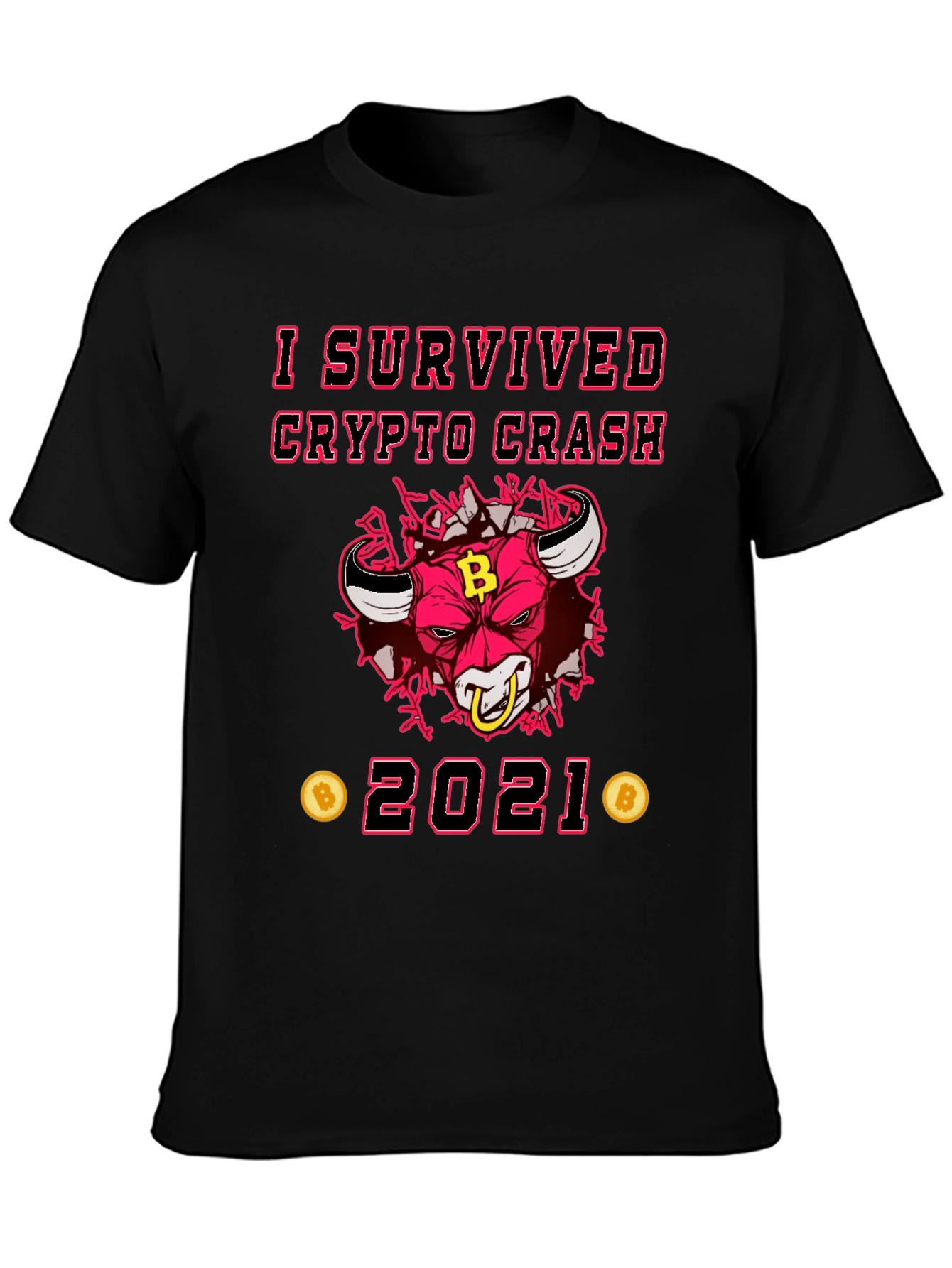 Crypto Crash 2021 Survivor Graphic Tee