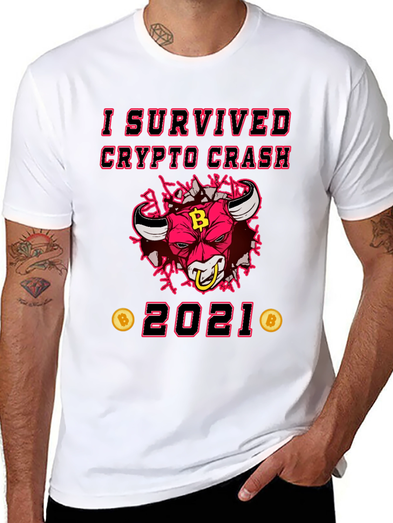 Crypto Crash 2021 Survivor Graphic Tee