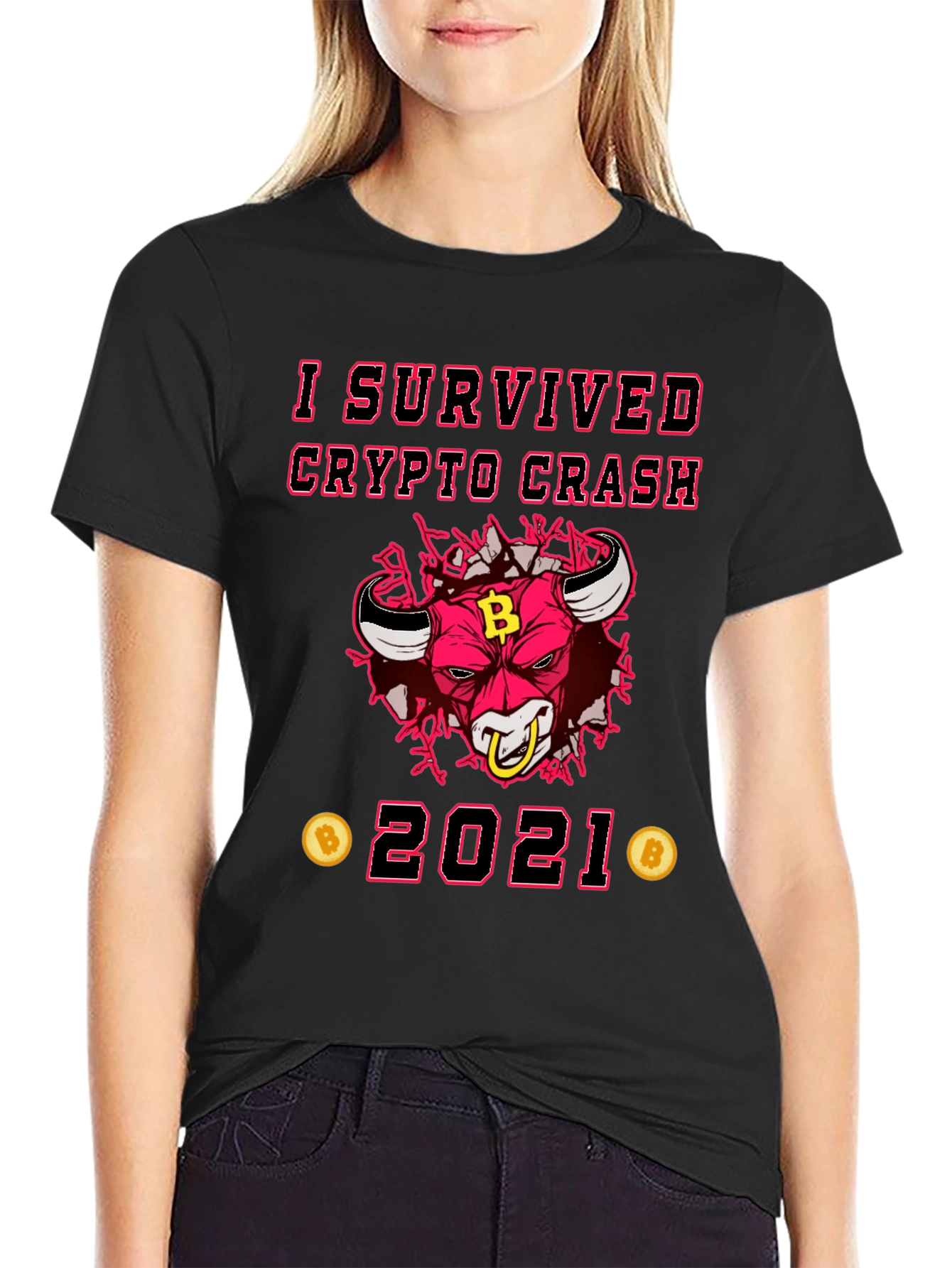 Crypto Crash 2021 Survivor Graphic Tee