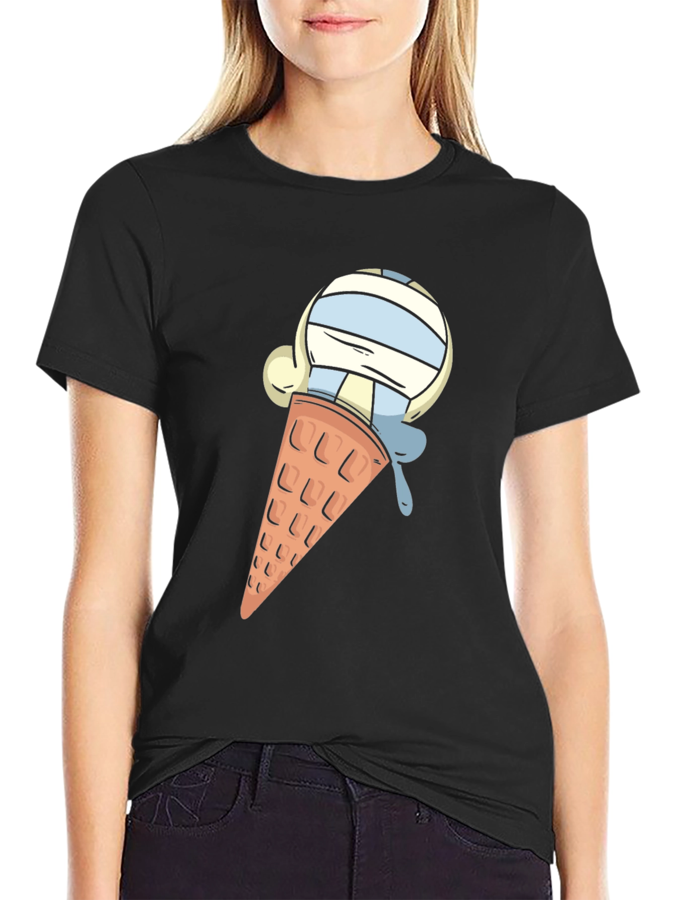 Ice Cream Cone Graphic T-Shirt - Casual Comfort