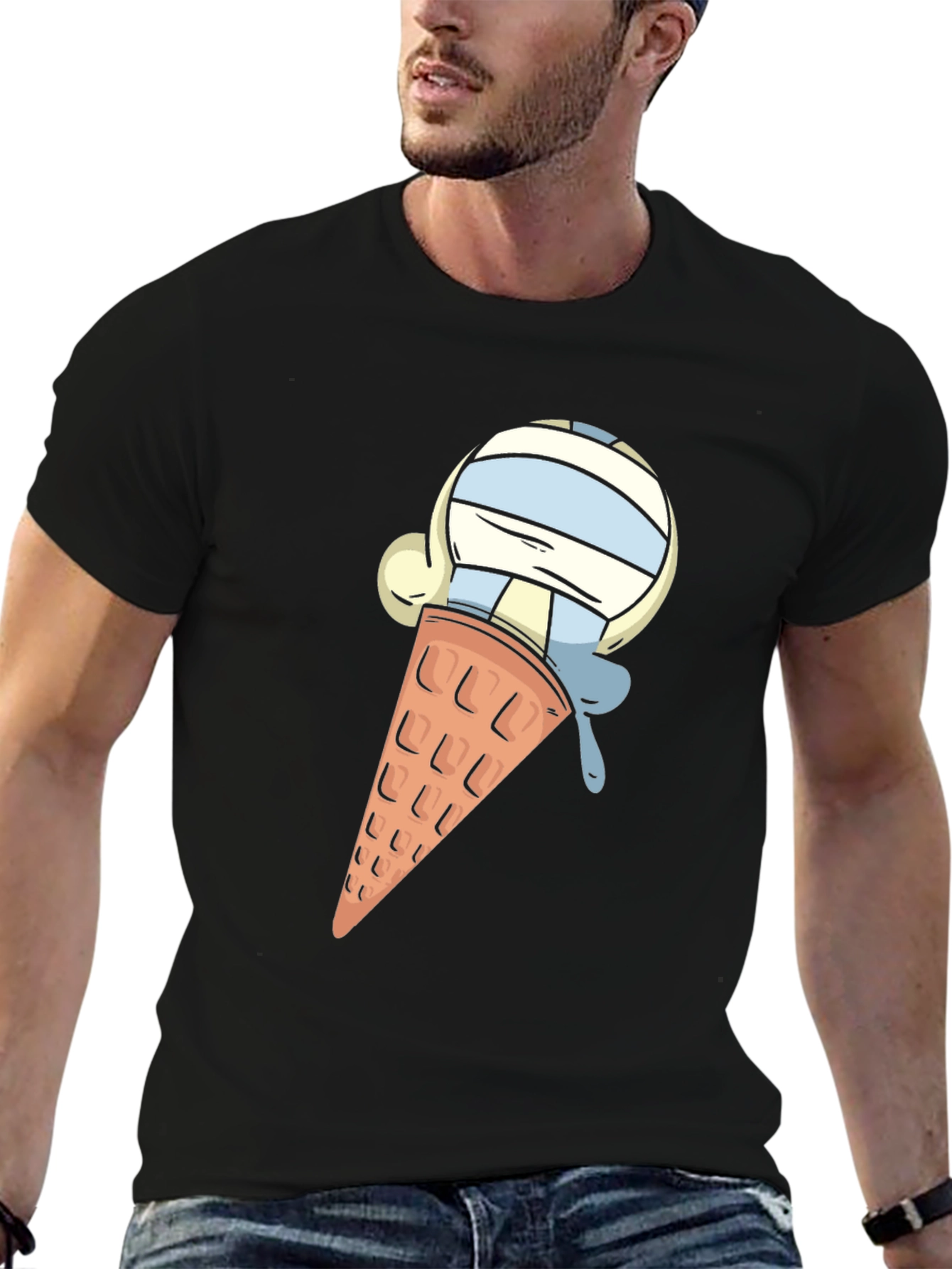 Ice Cream Cone Graphic T-Shirt - Casual Comfort