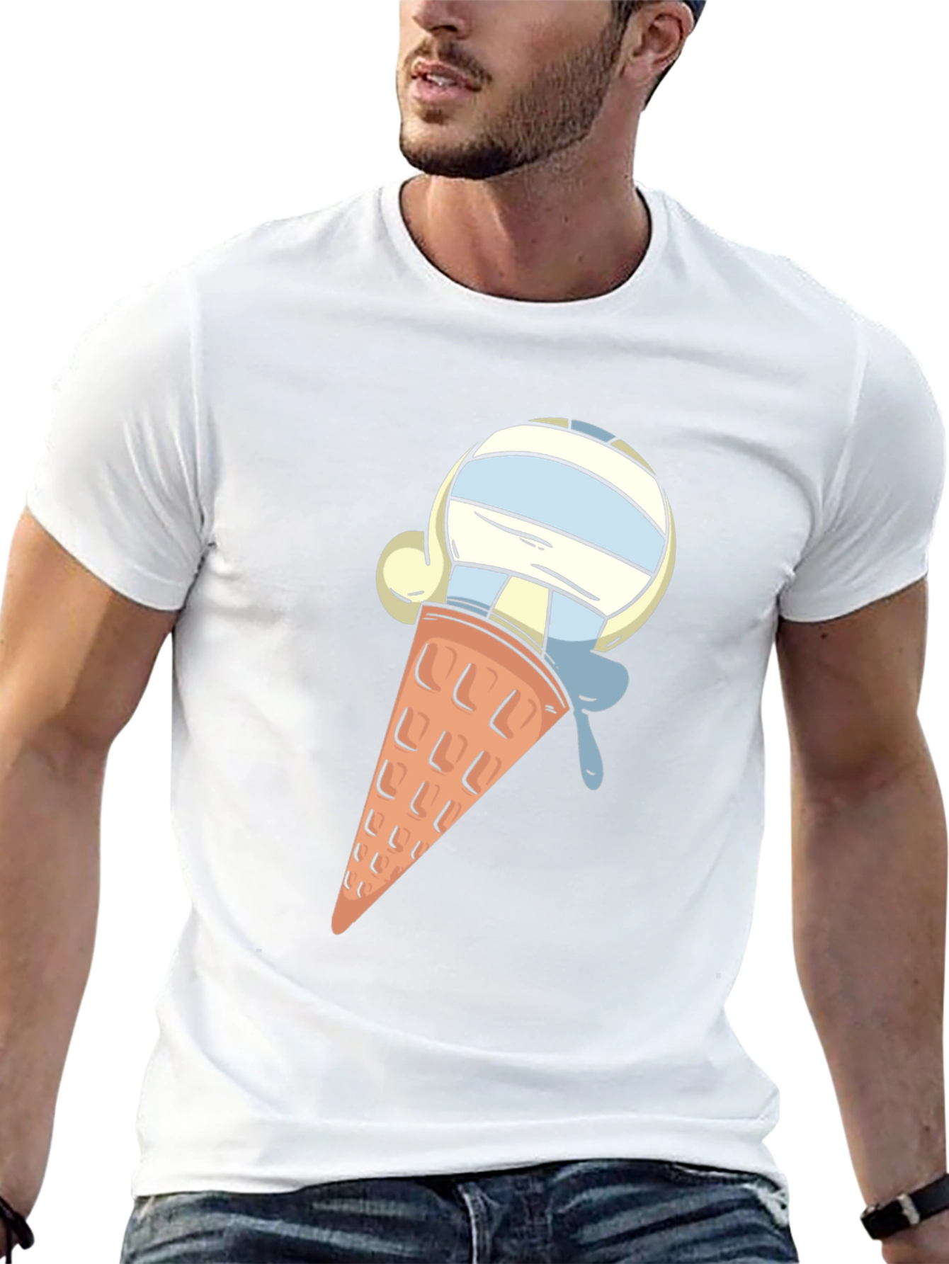 Ice Cream Cone Graphic T-Shirt - Casual Comfort
