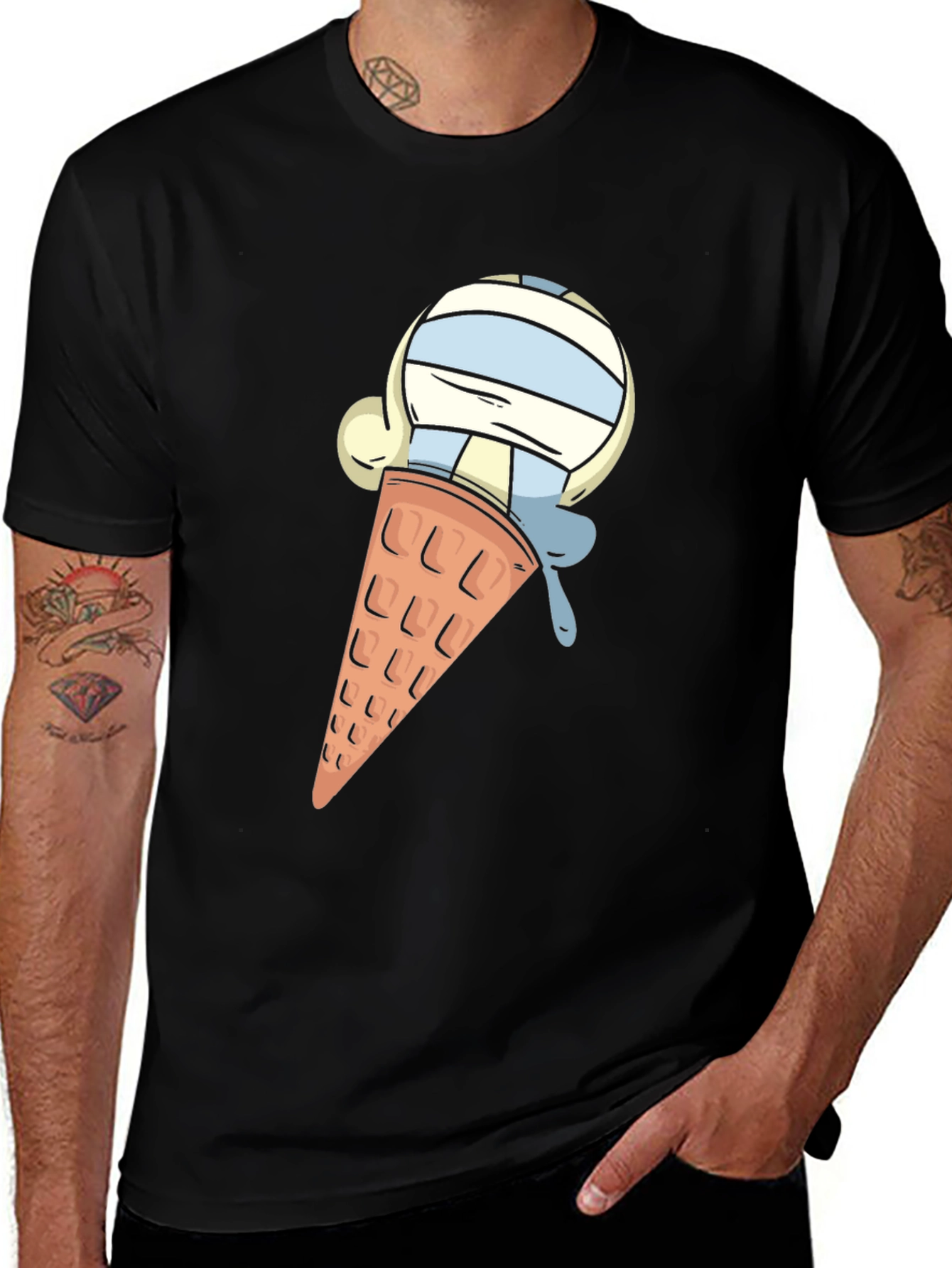 Ice Cream Cone Graphic T-Shirt - Casual Comfort