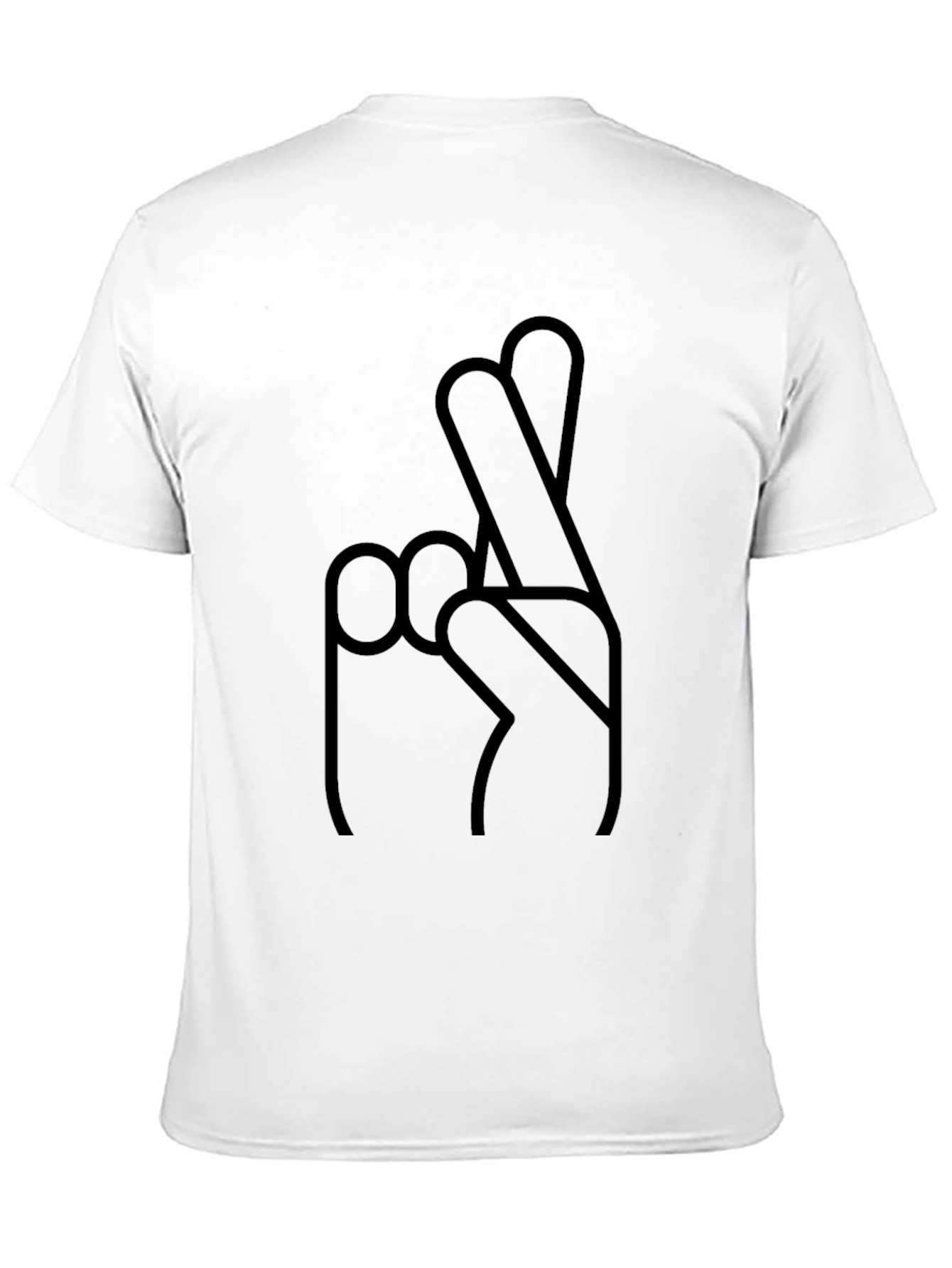 Fingers Crossed Graphic Tee - Luck and Style