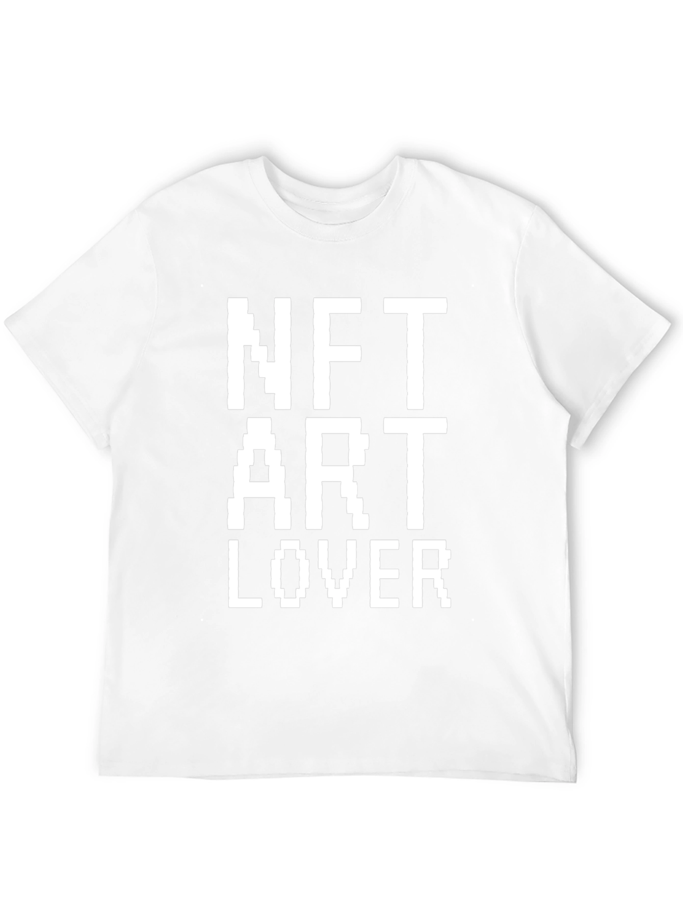 NFT Art Lover T-Shirt Black Pixelated Design