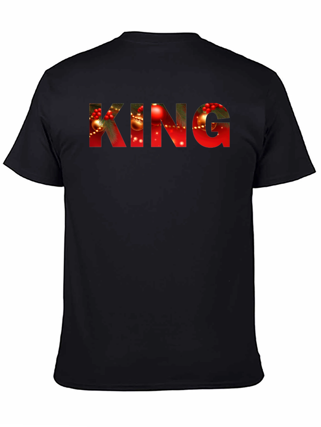 Christmas King Graphic Tee - Holiday Season Apparel