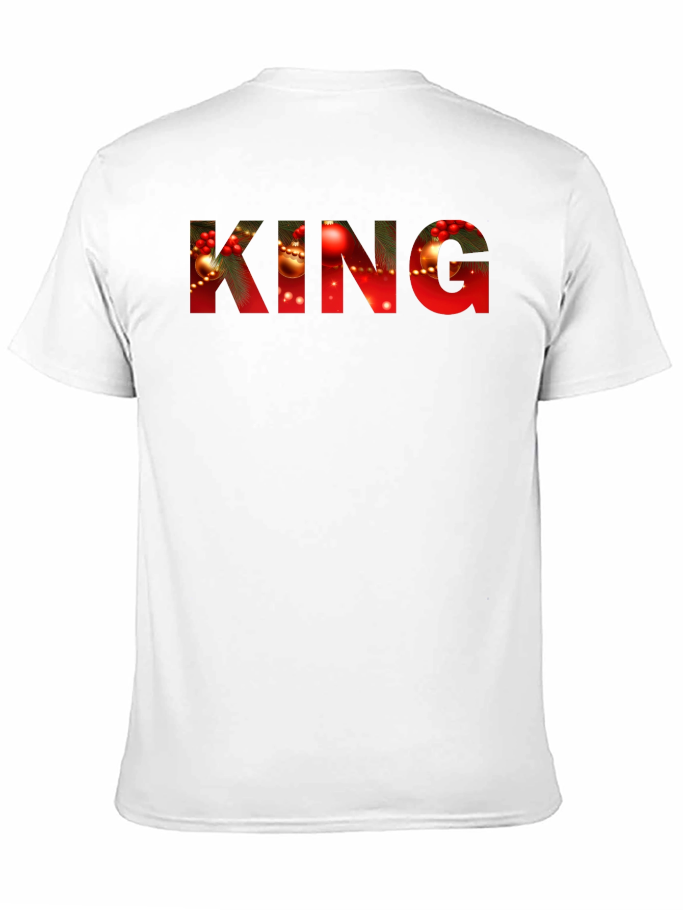 Christmas King Graphic Tee - Holiday Season Apparel