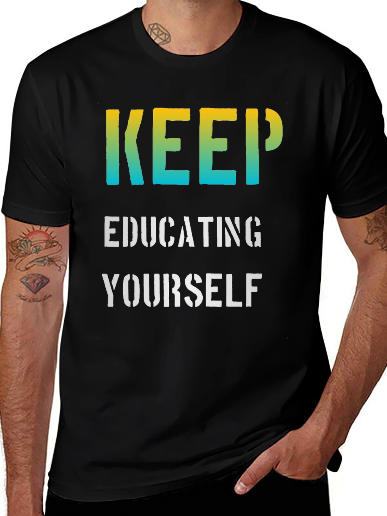 Keep Educating Yourself Graphic T-Shirt