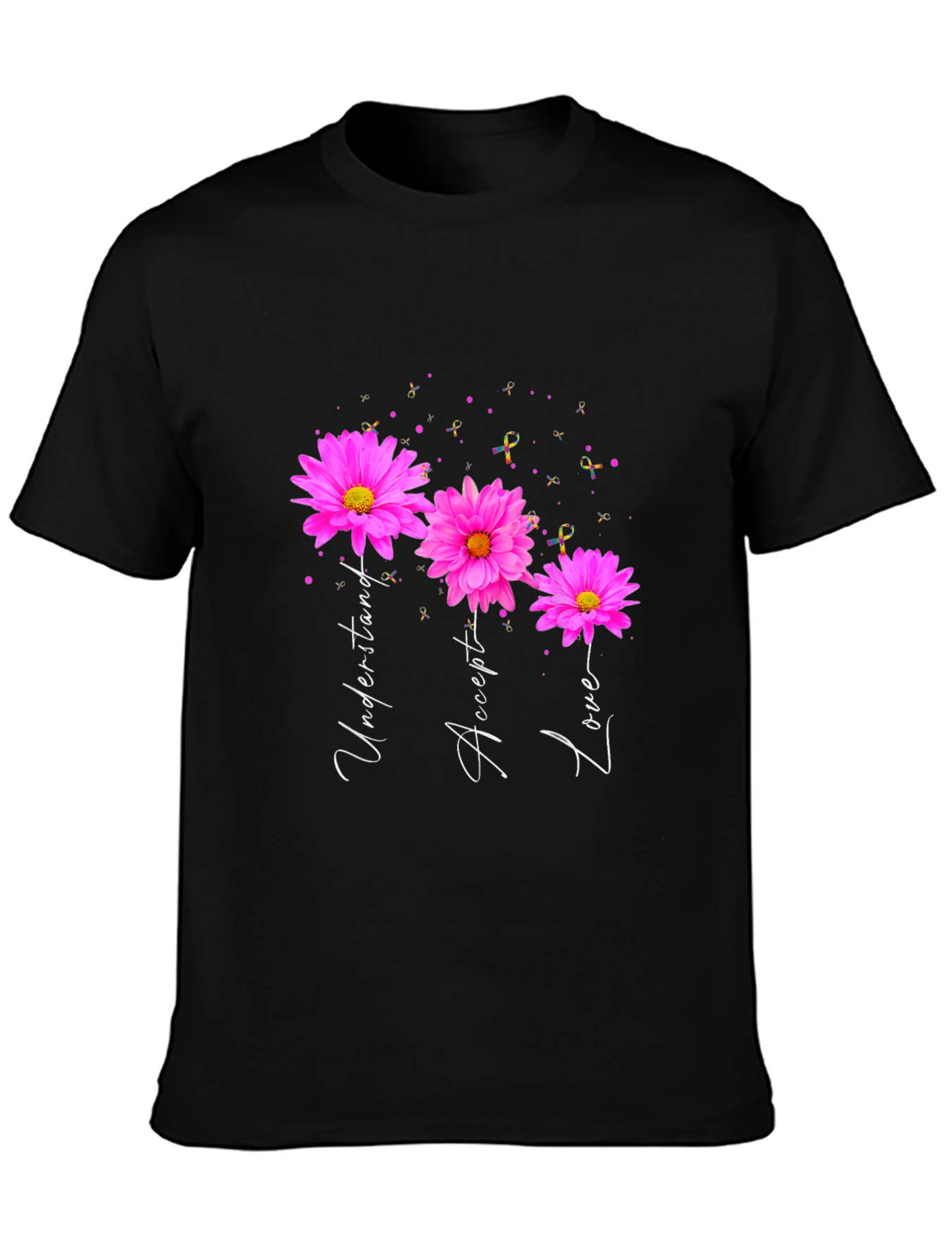 Understand Accept Love Floral Awareness Tee