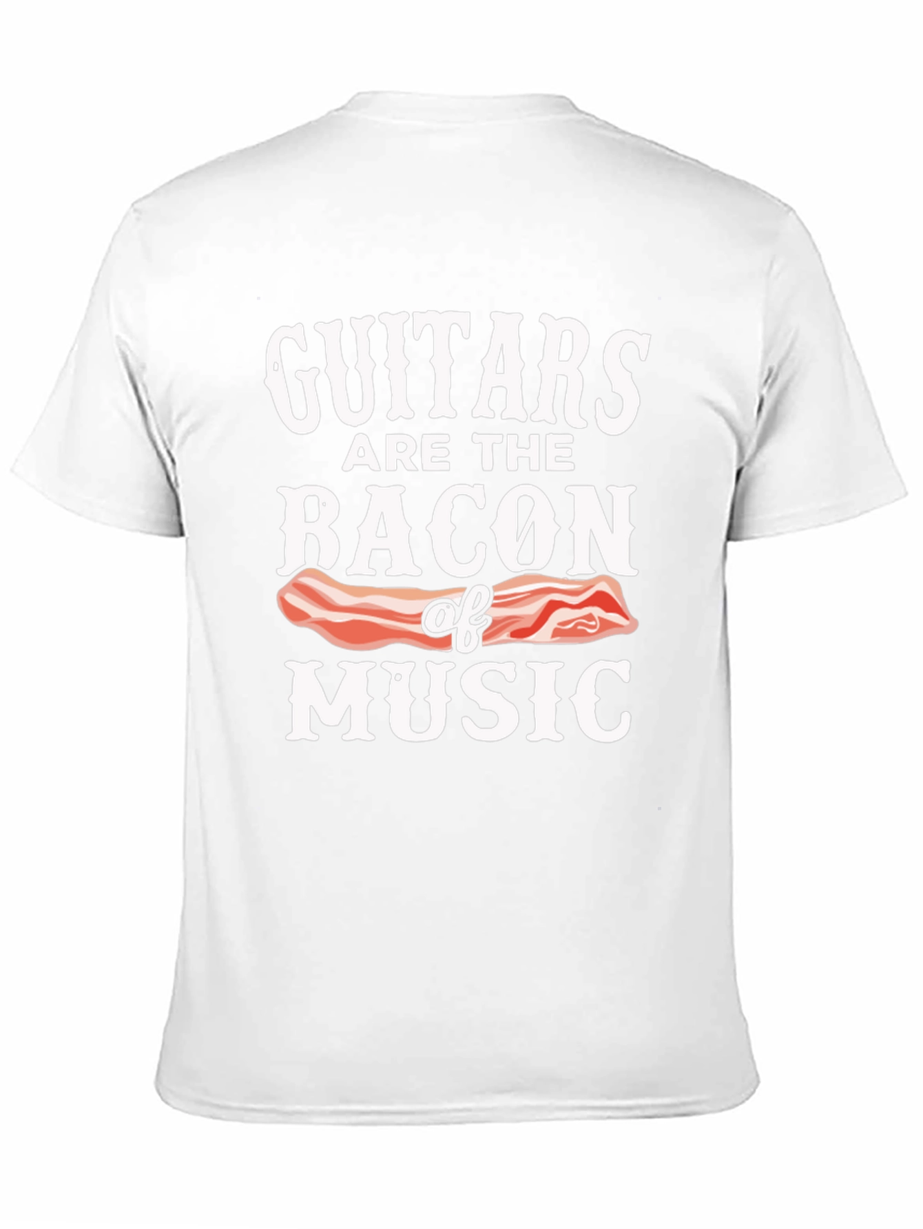 Guitar Bacon Music Graphic T-Shirt