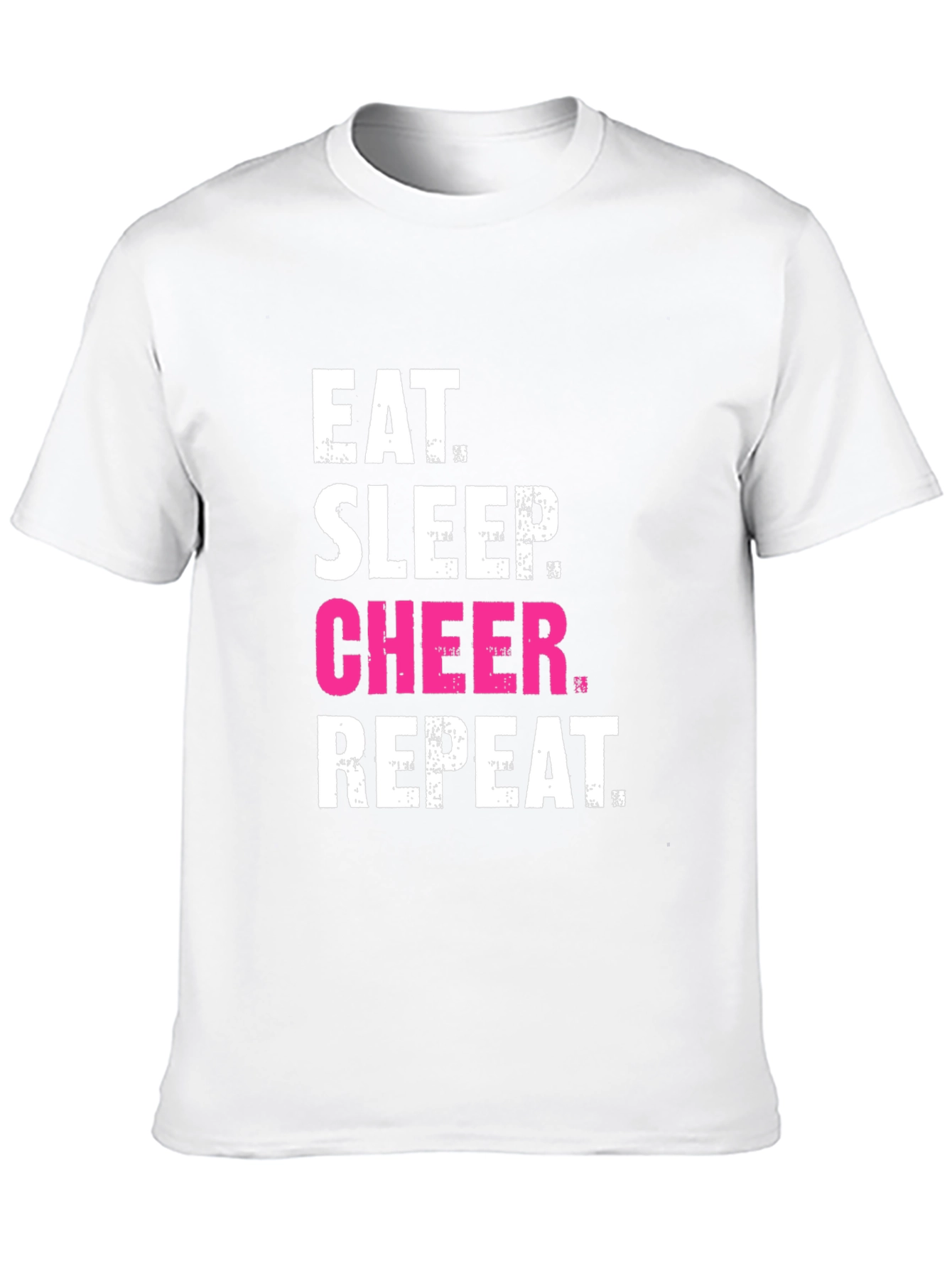 Eat Sleep Cheer Repeat Graphic Tee