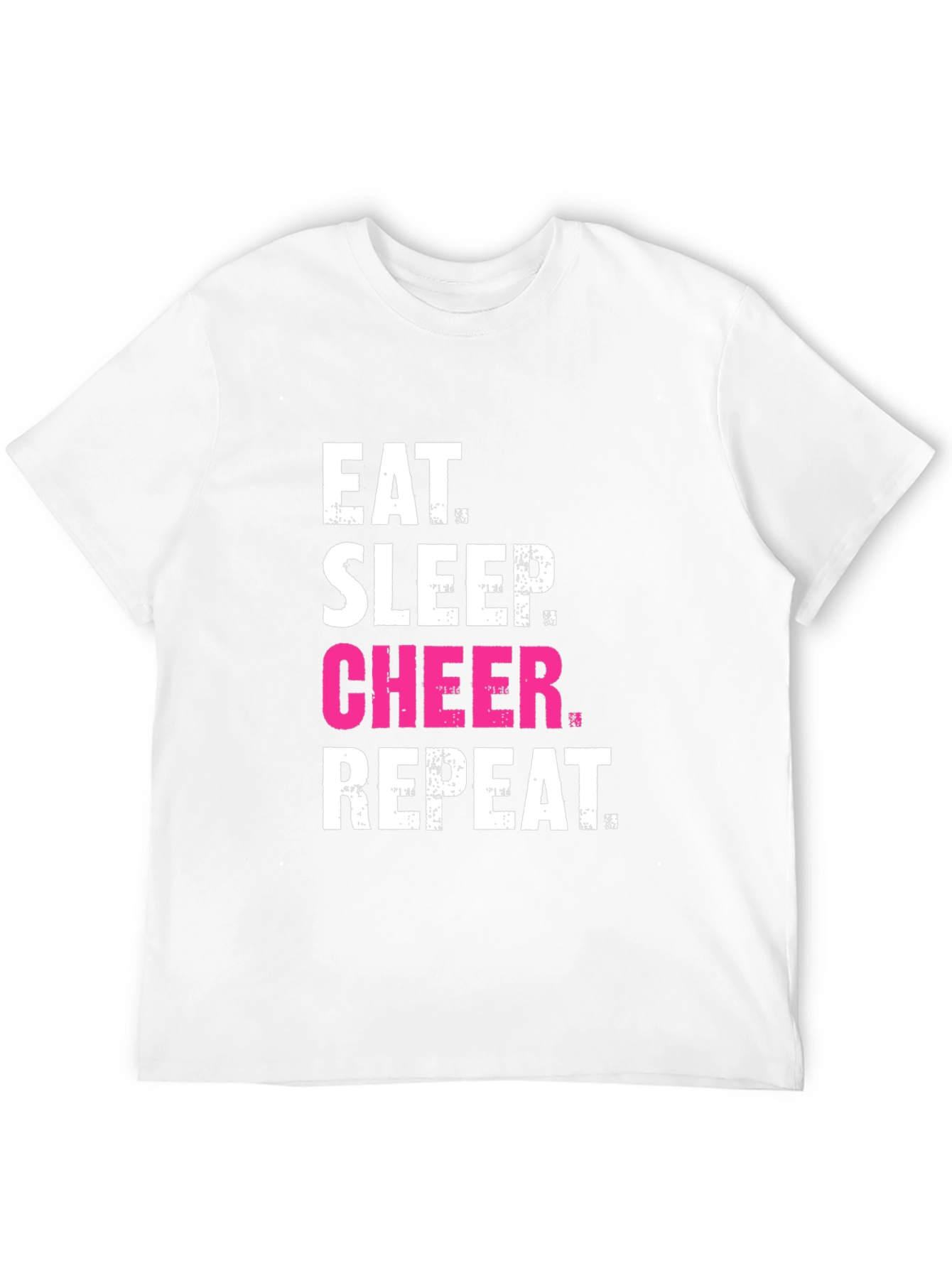 Eat Sleep Cheer Repeat Graphic Tee