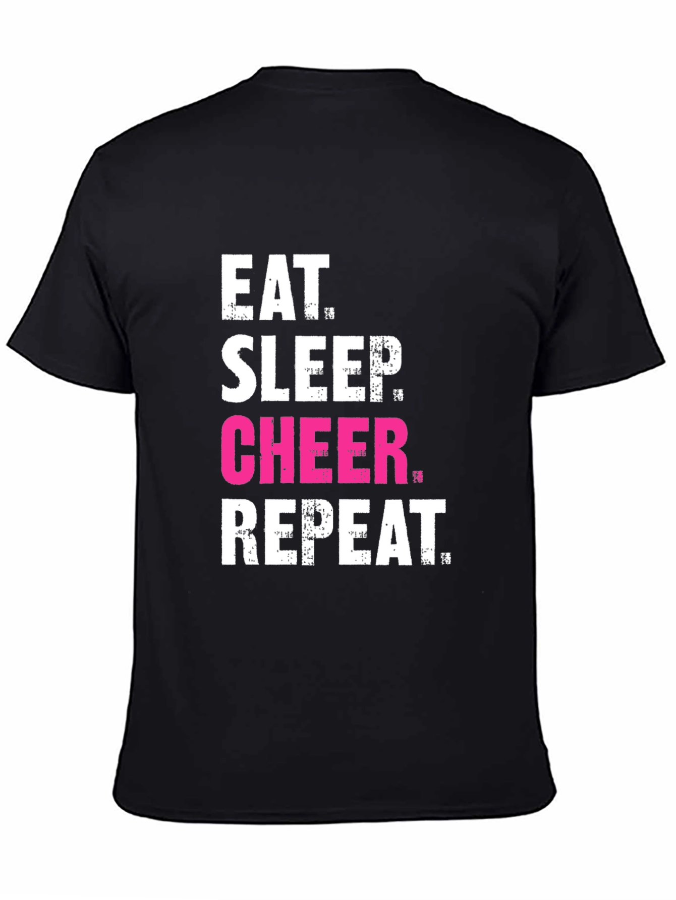 Eat Sleep Cheer Repeat Graphic Tee