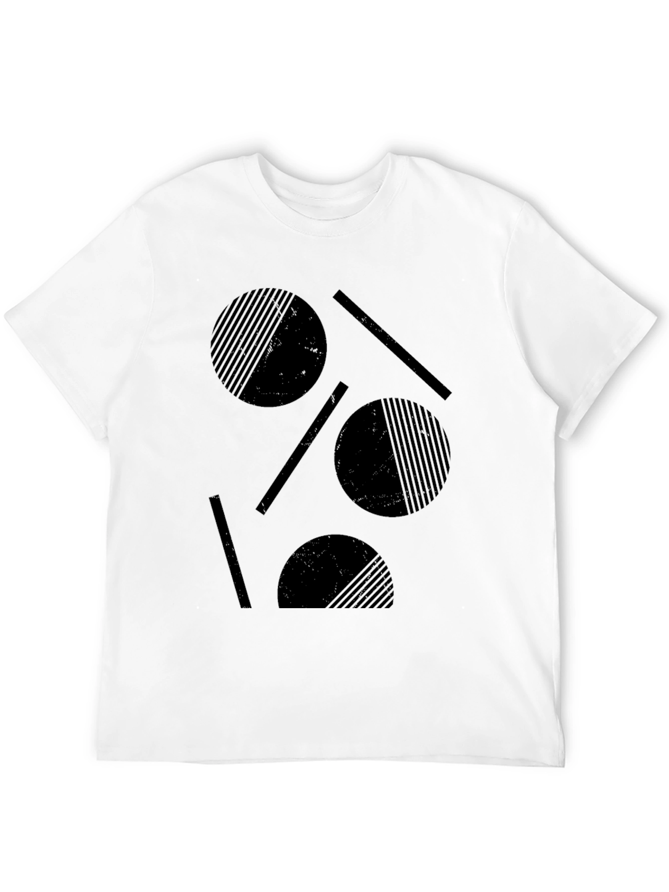 Abstract Graphic Black T-Shirt
