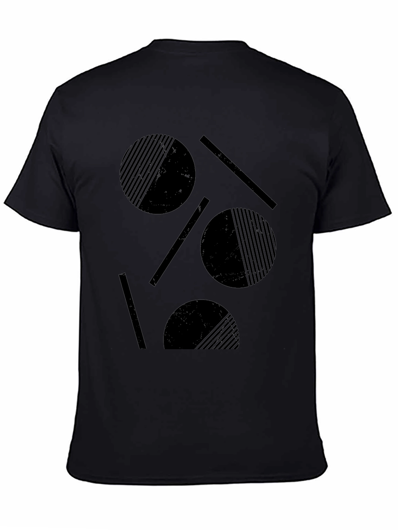 Abstract Graphic Black T-Shirt