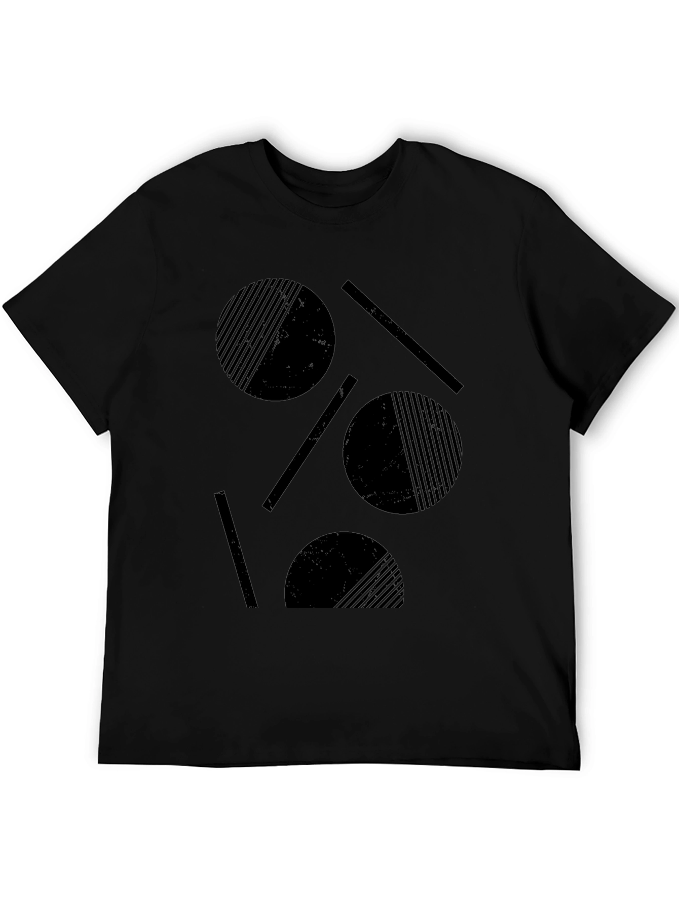 Abstract Graphic Black T-Shirt