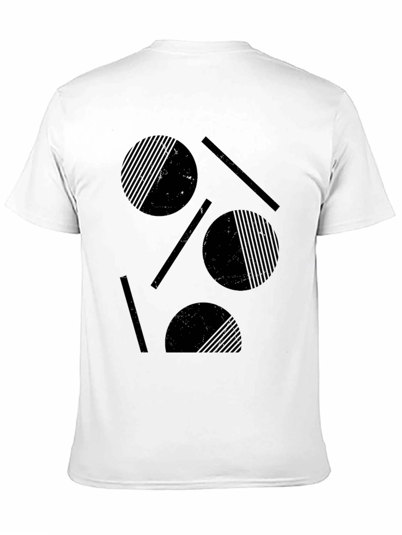 Abstract Graphic Black T-Shirt