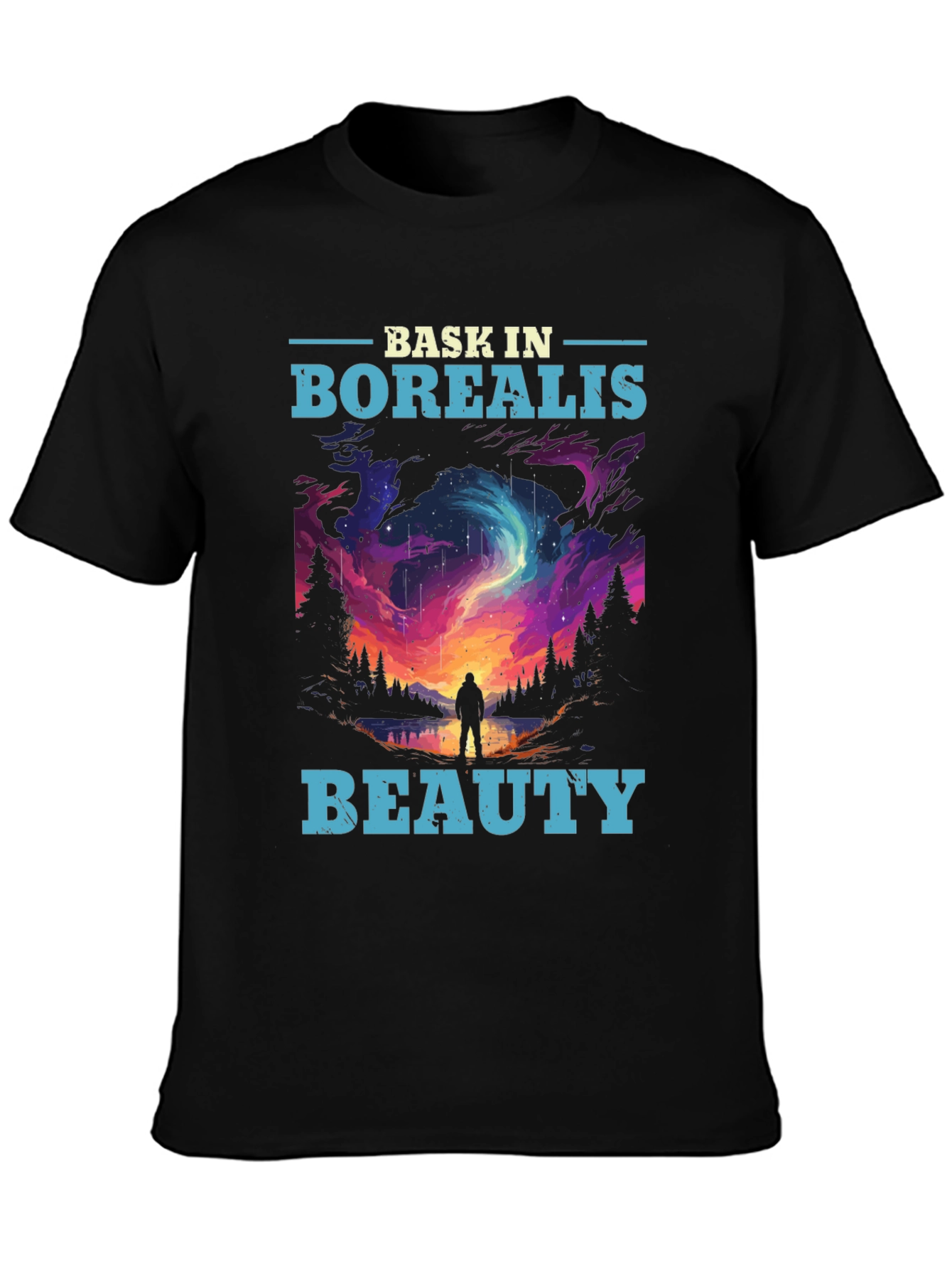Bask in Borealis Beauty Graphic T-Shirt