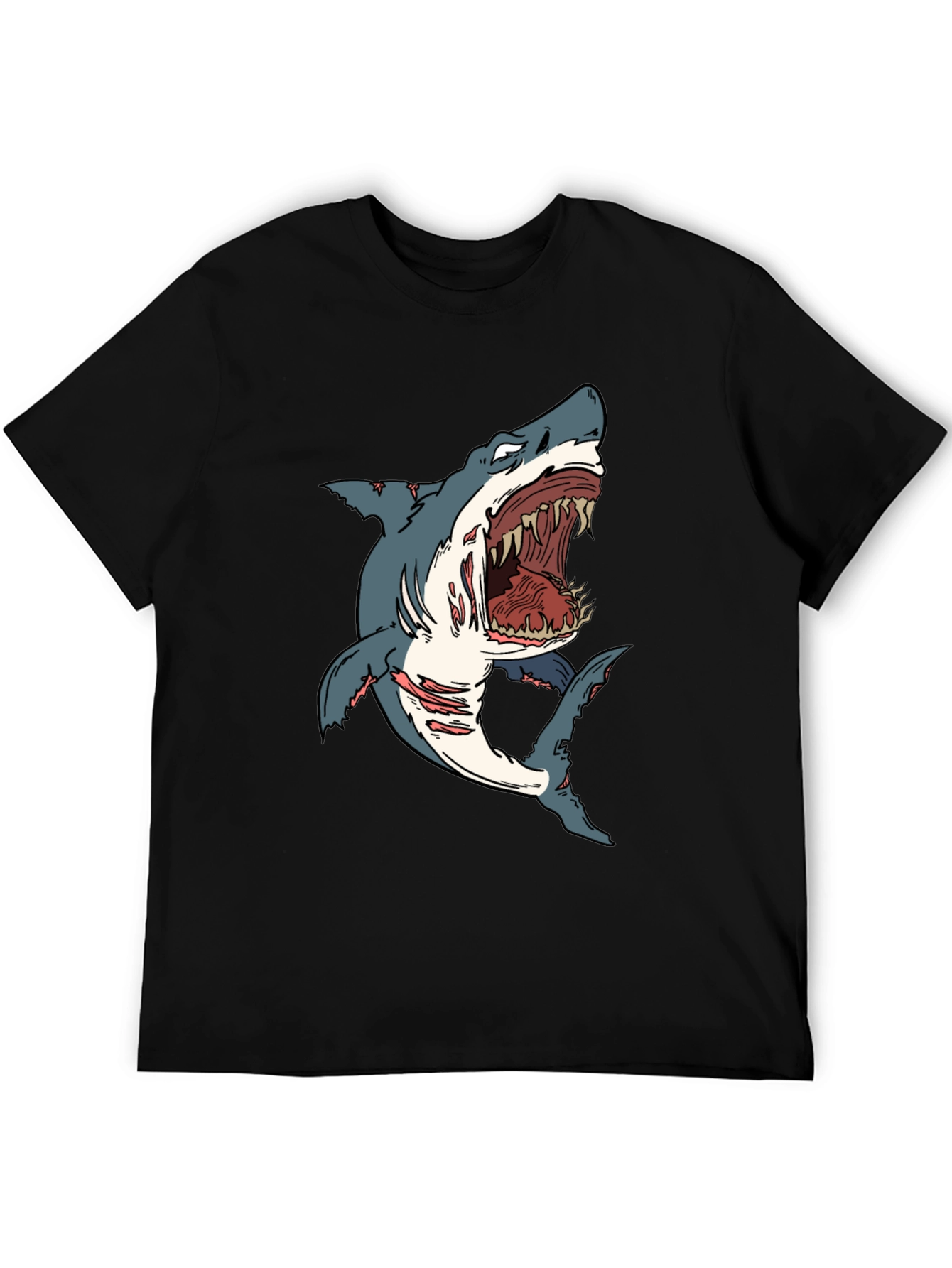 Shark Graphic Black T-Shirt
