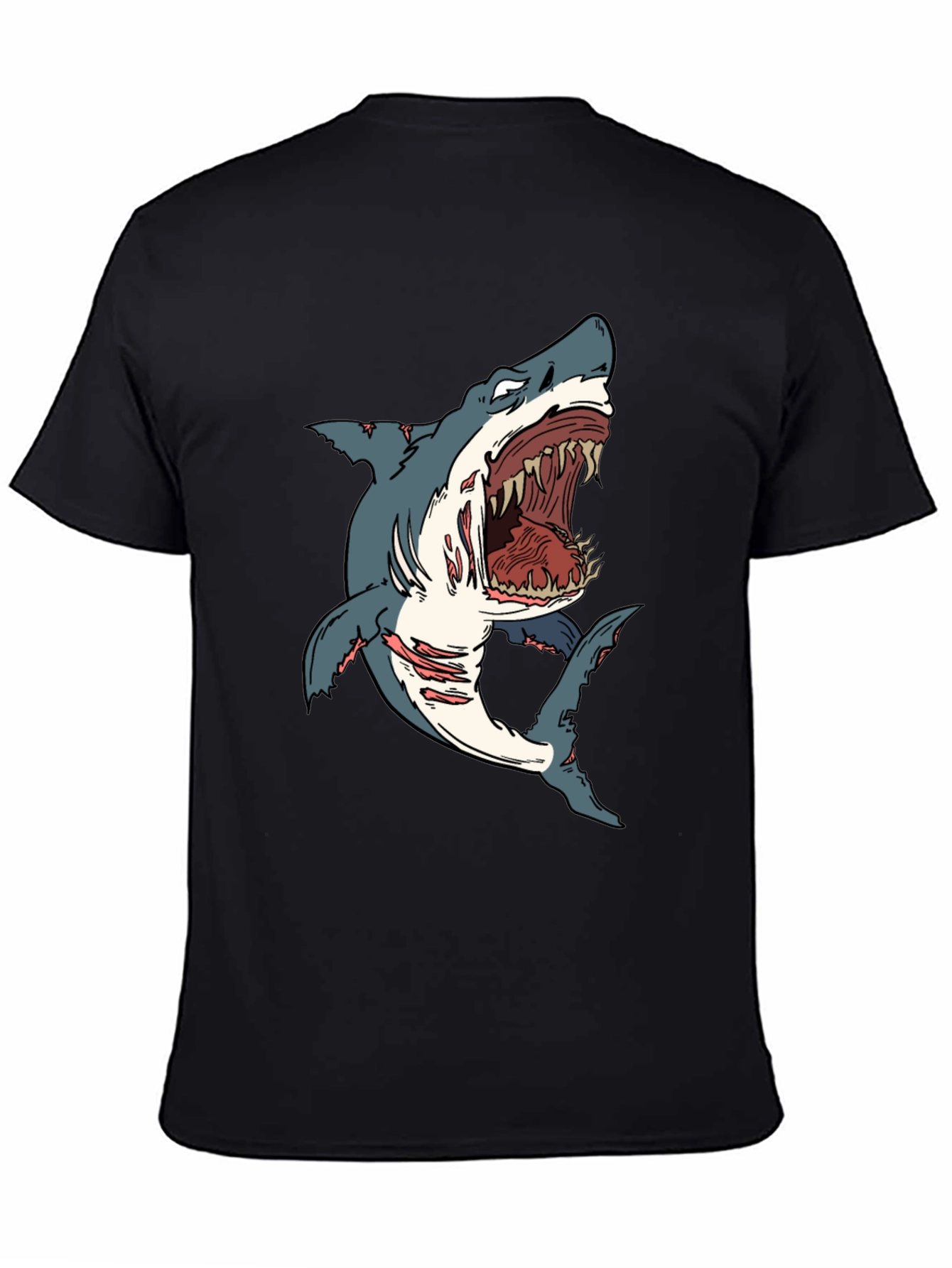 Shark Graphic Black T-Shirt